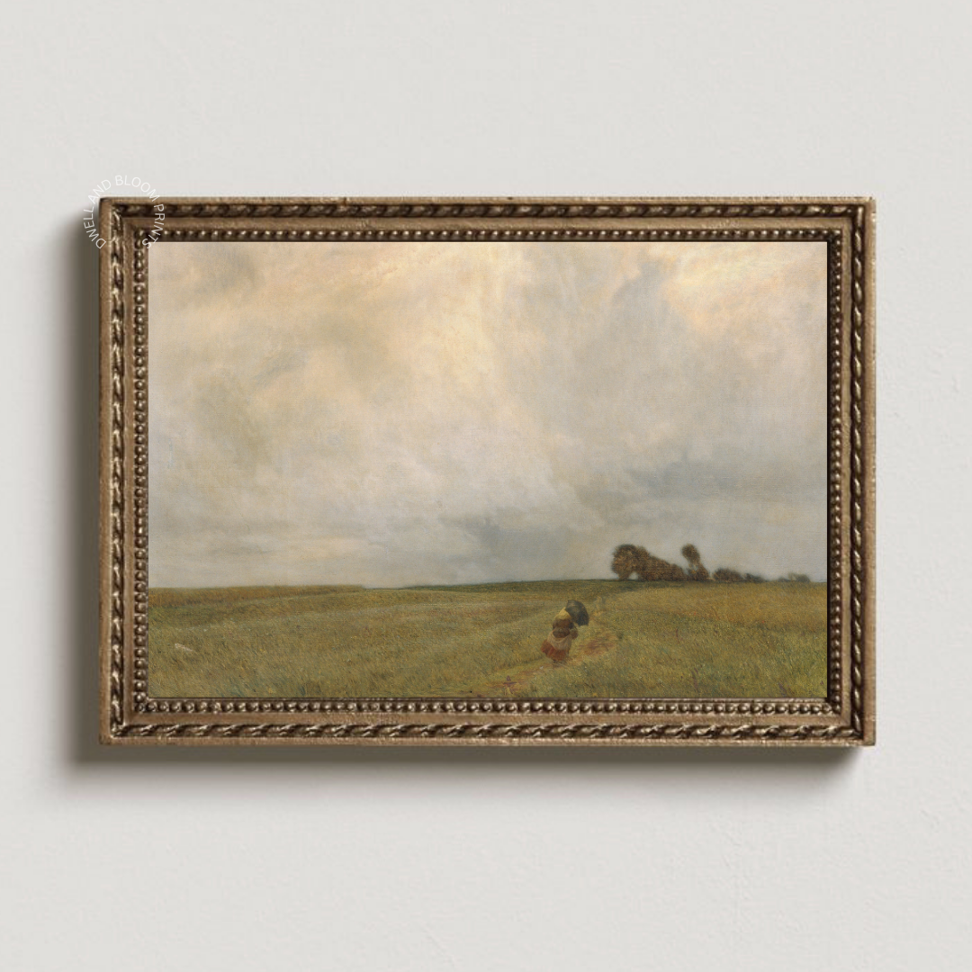Vintage Summer Landscape Painting | Antique Landscape Art Print