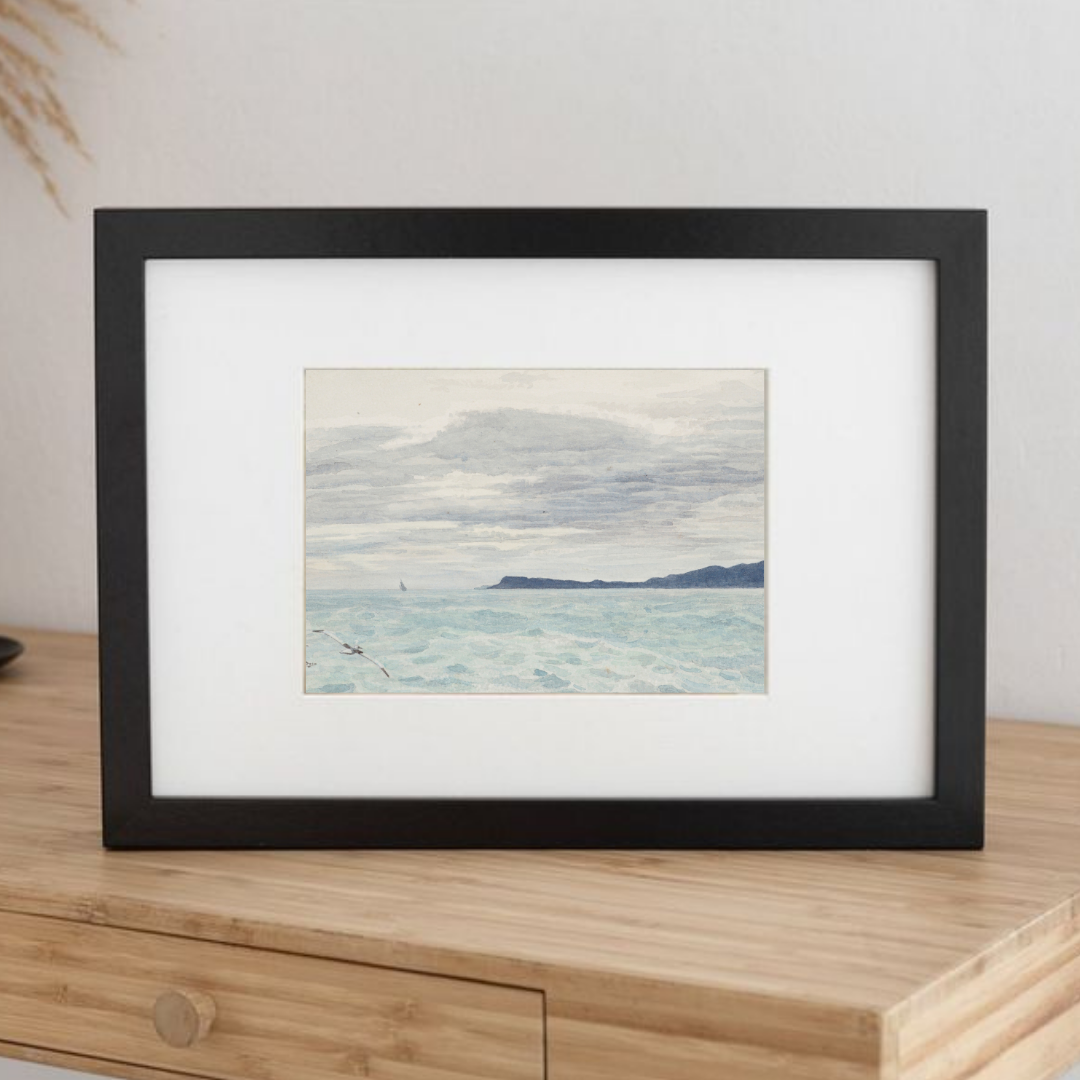 Vintage Seascape Painting | Vintage Coastal Art Print