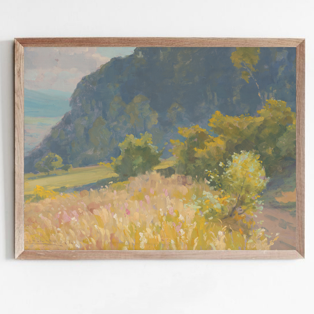 Vintage Spring Landscape Painting | Antique landscape Art Print