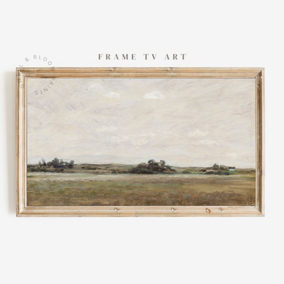 Samsung Frame TV Art | Vintage Landscape Painting