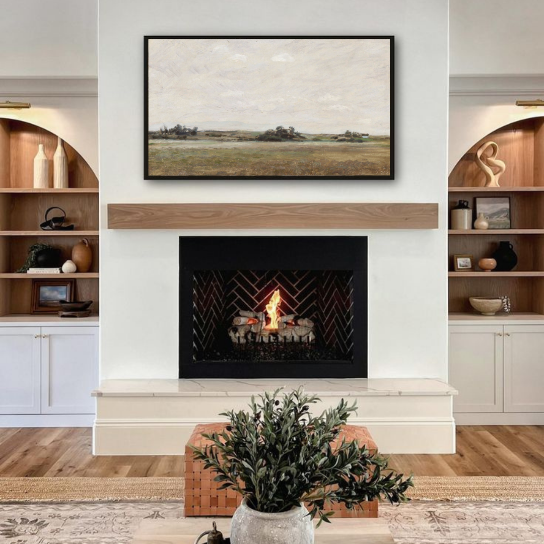 Samsung Frame TV Art | Vintage Landscape Painting