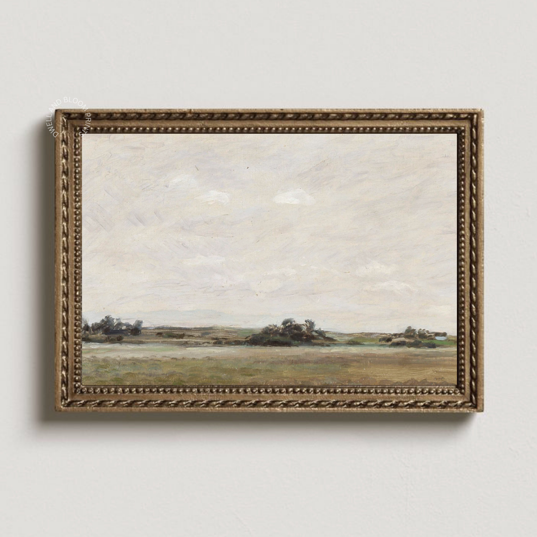 Vintage Landscape Oil Painting | Vintage Autumn Art Print