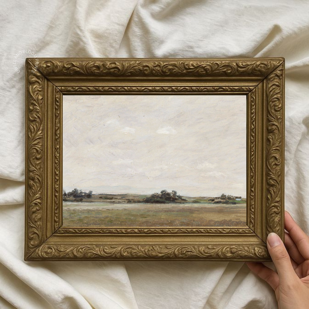 Vintage Landscape Oil Painting | Vintage Autumn Art Print