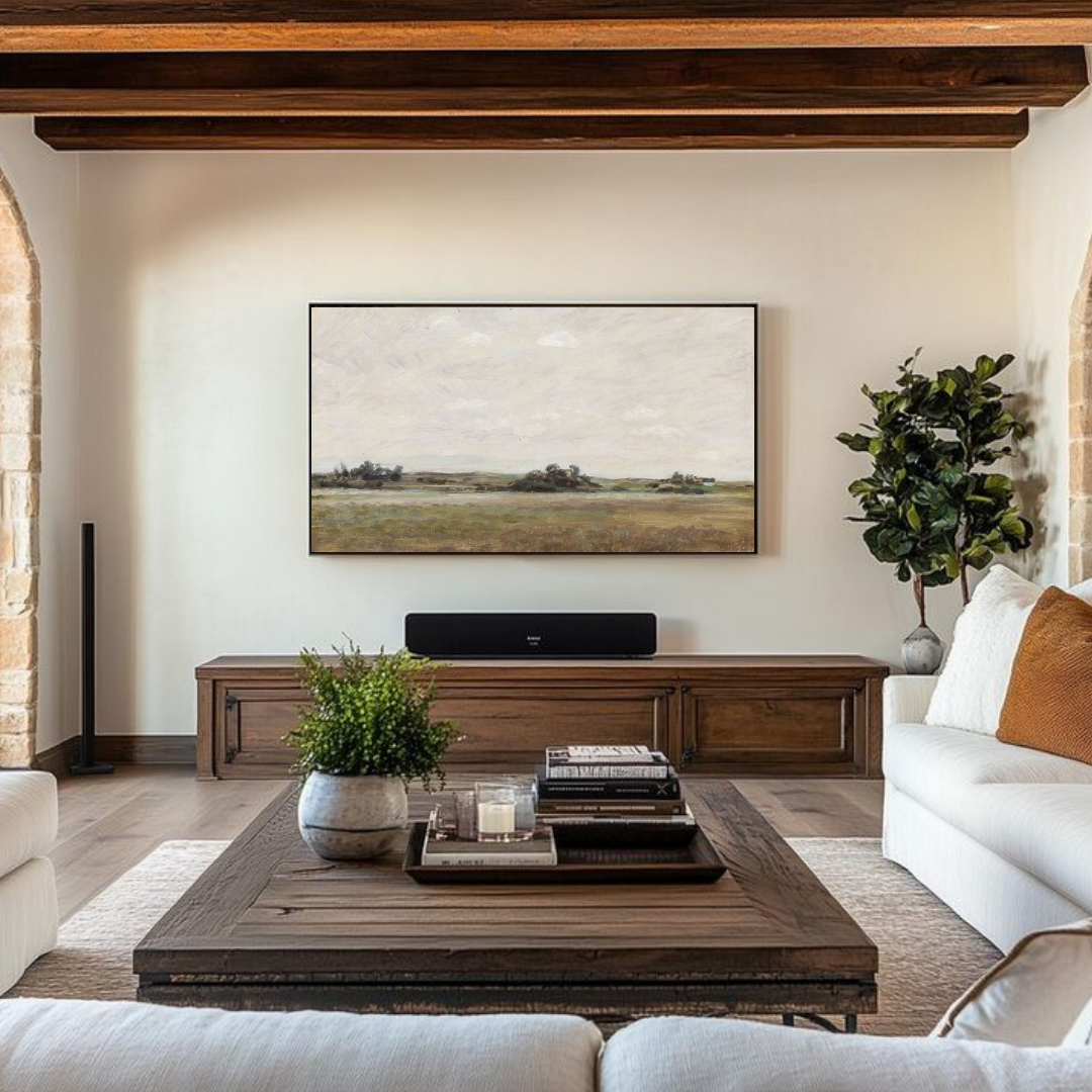 Samsung Frame TV Art | Vintage Landscape Painting