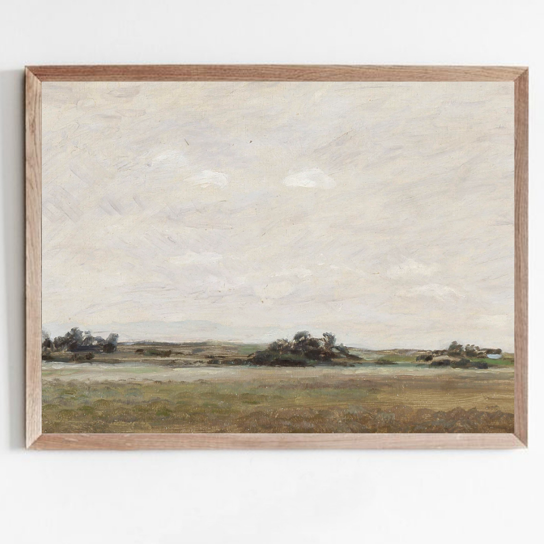 Vintage Landscape Oil Painting | Vintage Autumn Art Print
