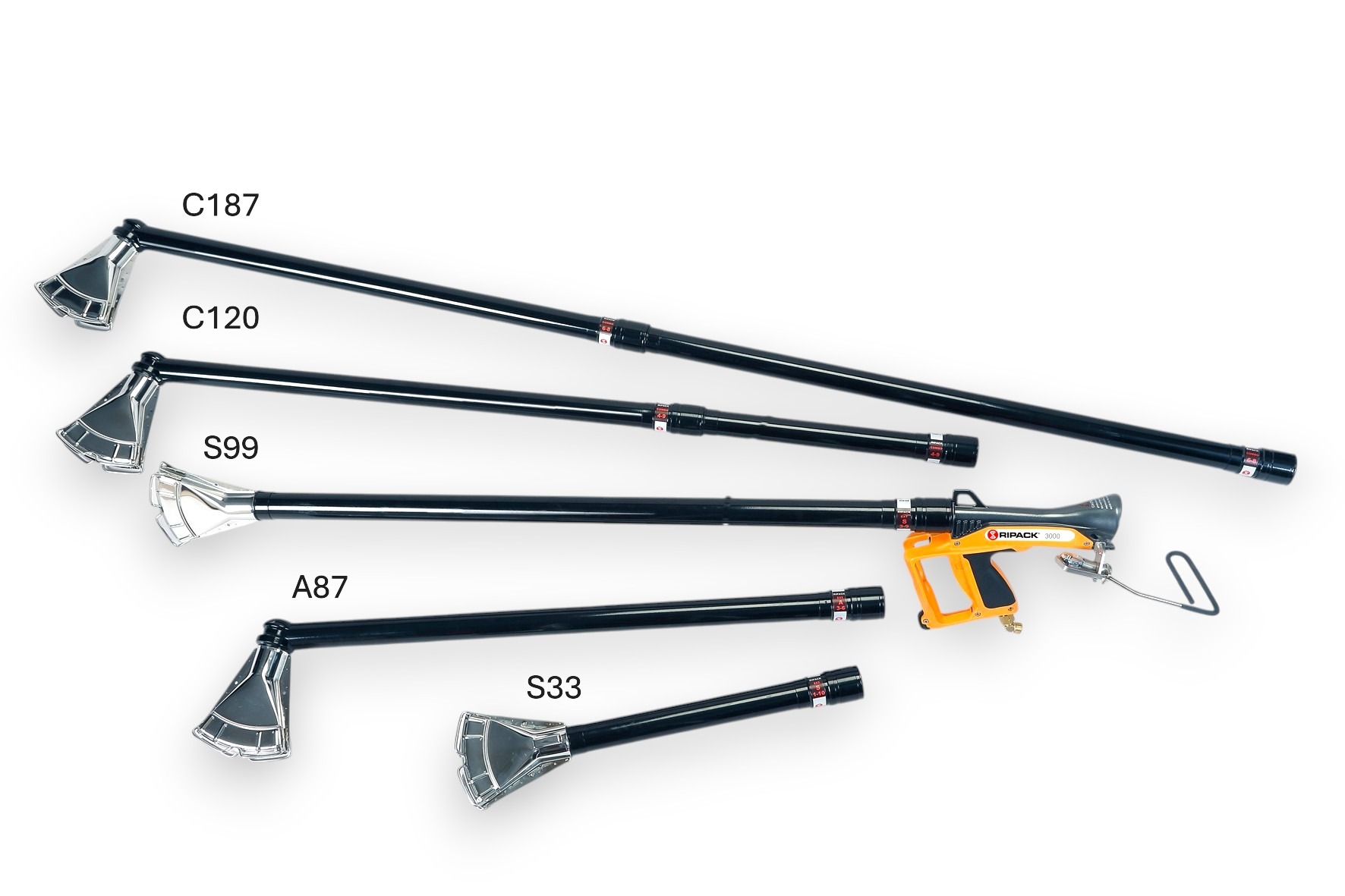 A-87 (A3-6) rörförlängare vinklad 87cm