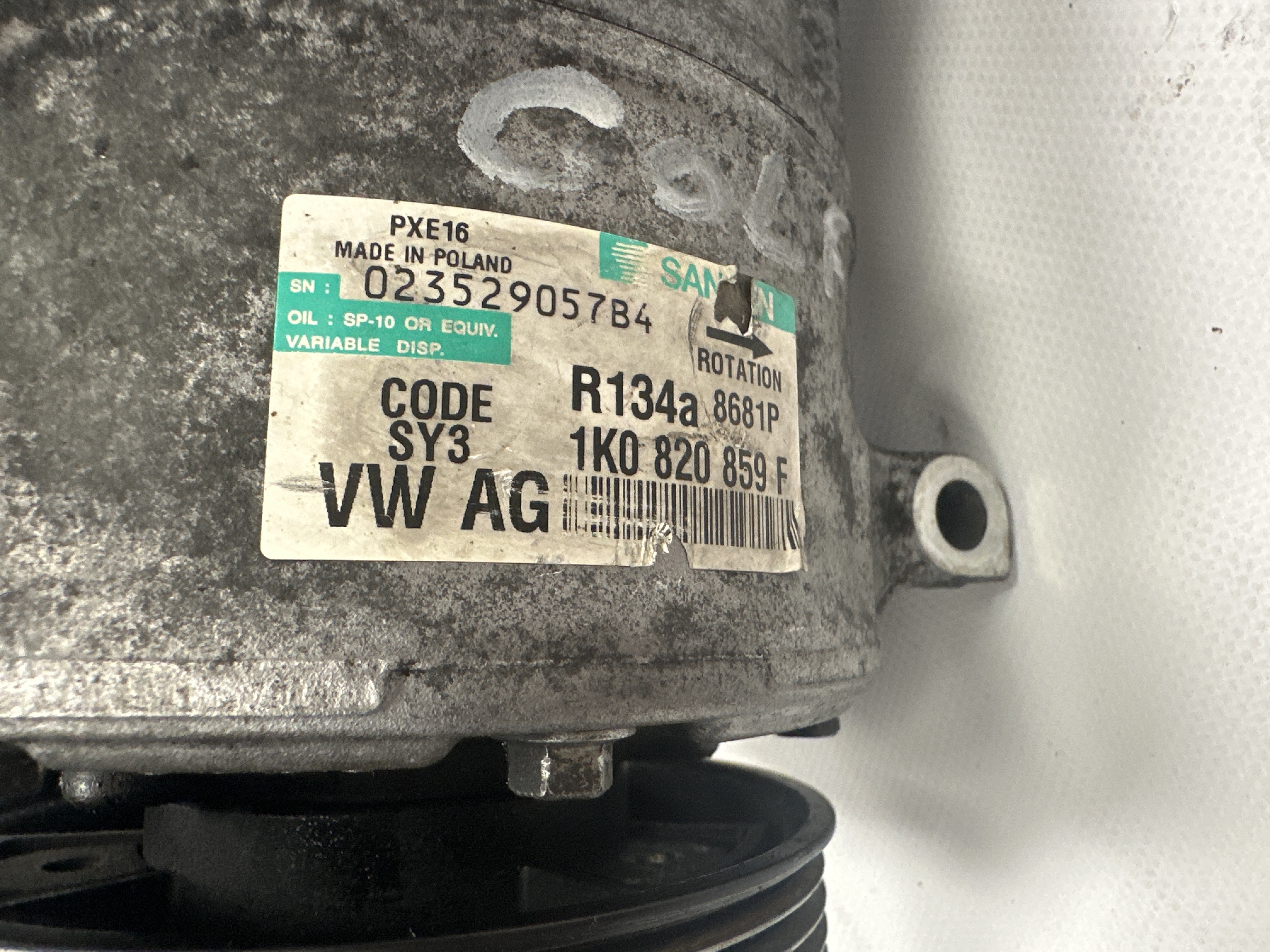Compresseur de clim, Volkswagen, golf 6. 1K0820859F