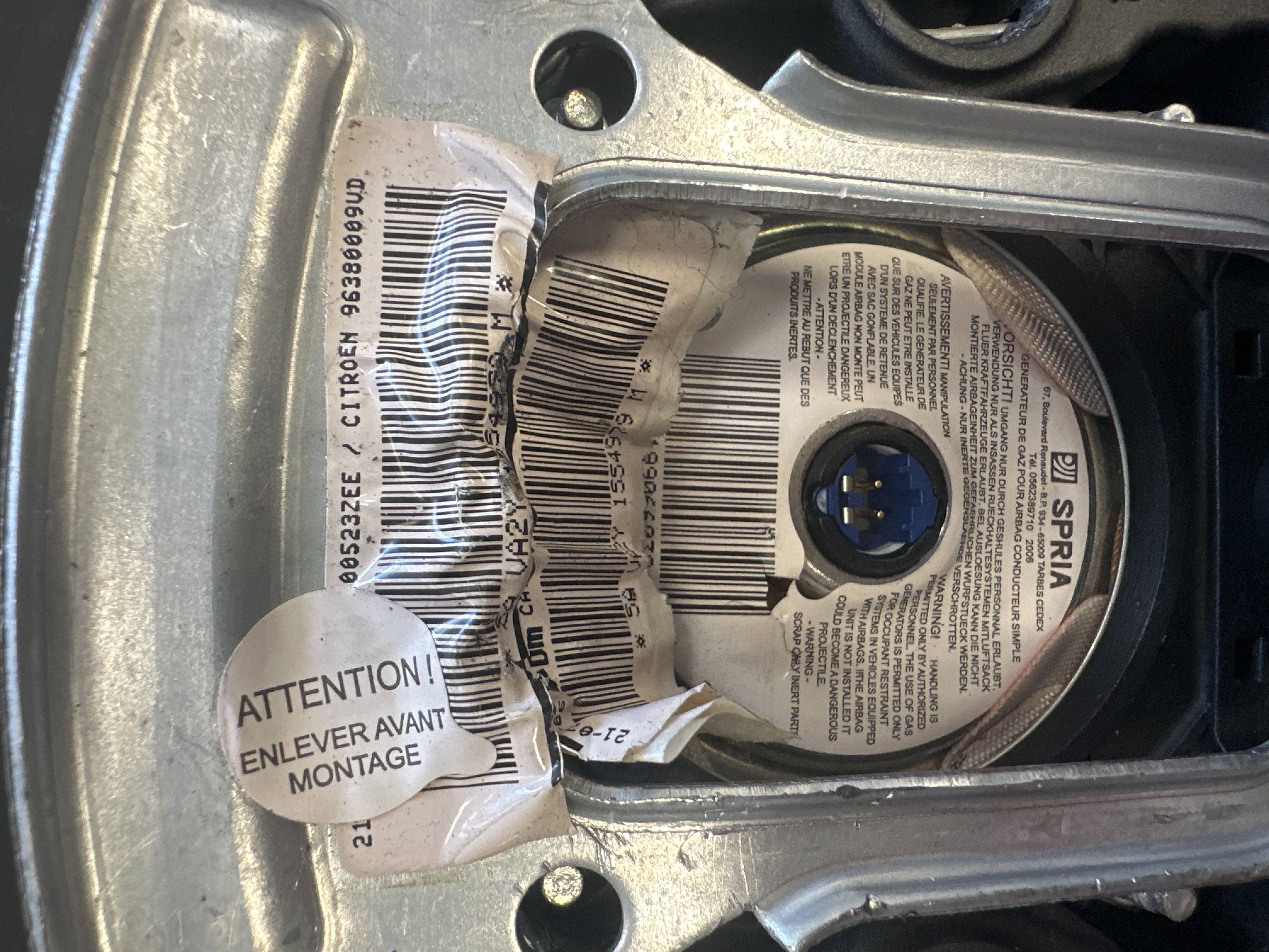 Airbag Volant Citroën C2 96380009VD