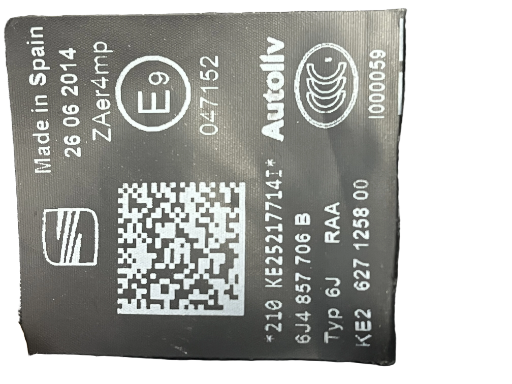 Ceinture de sécurité AVD Seat Ibiza/Cupra 6J4857706B
