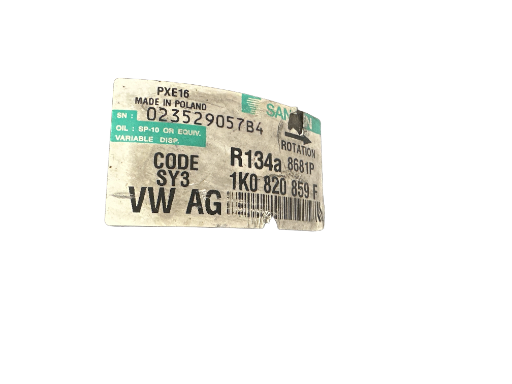 Compresseur de clim, Volkswagen, golf 6. 1K0820859F
