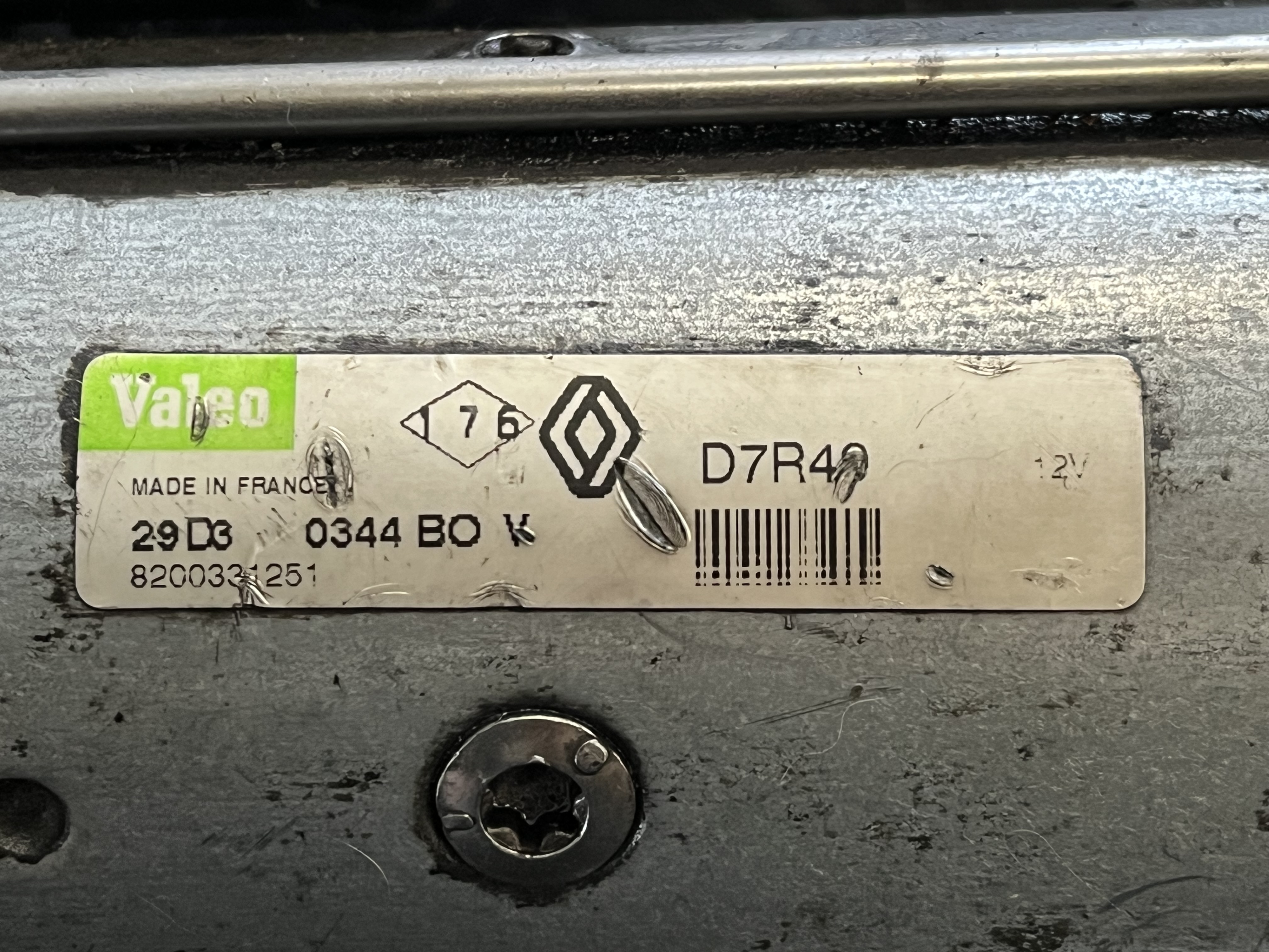 Démarreur Renault Scenic II Grand Scenic II 8200331251