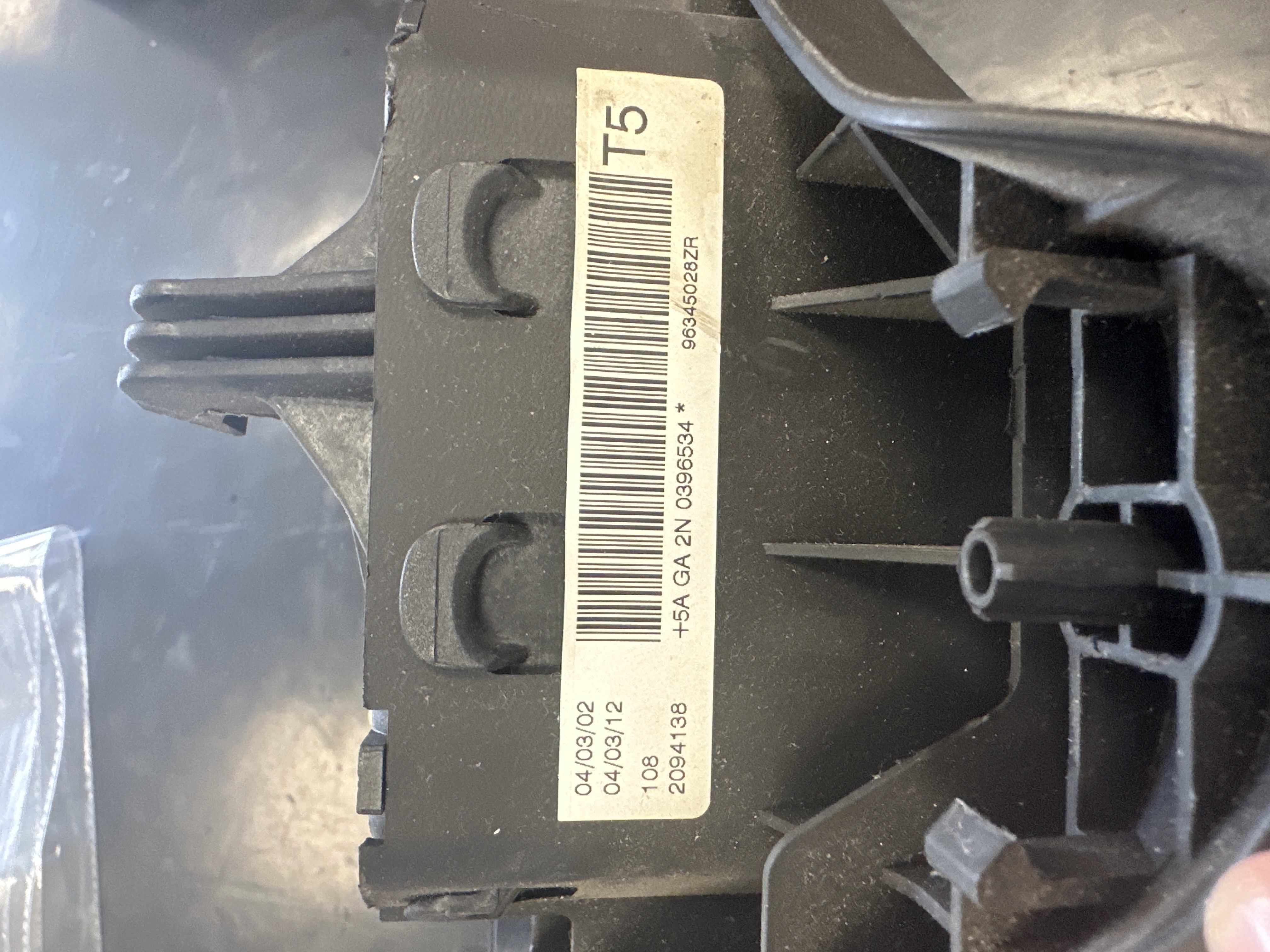 Airbag Volant Peugeot 307 96345028ZR