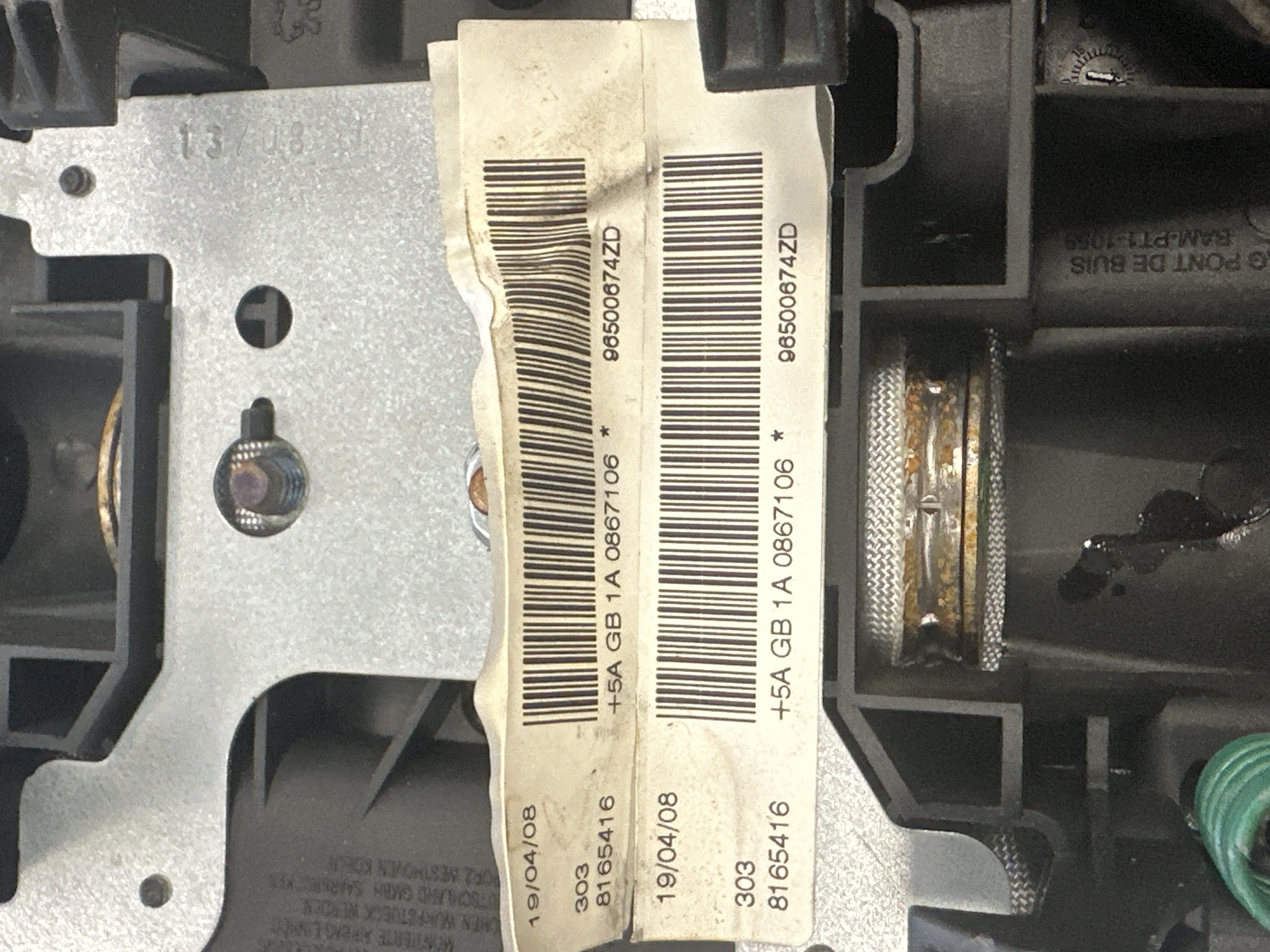 Airbag Volant Peugeot 207 96500674ZD