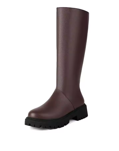 Brown Knee-High Boot