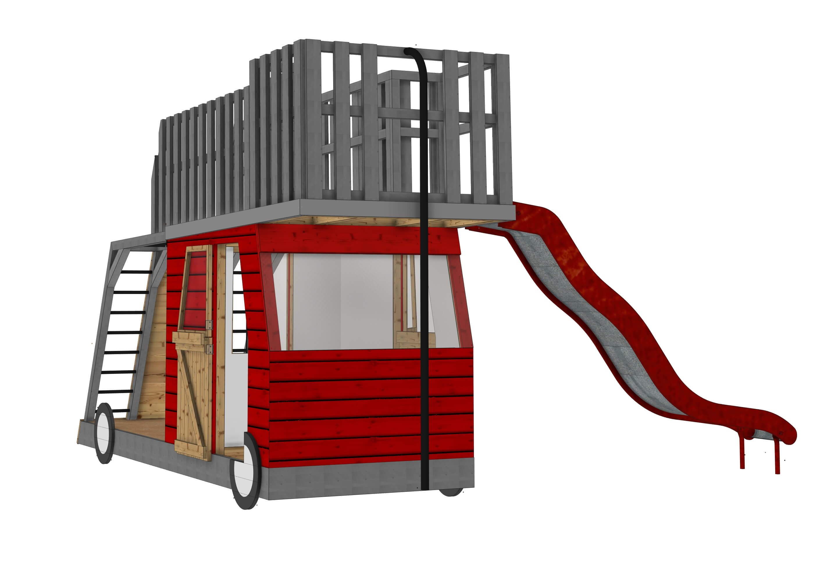 Plan pour cabane d'enfant: Le QG des pompiers