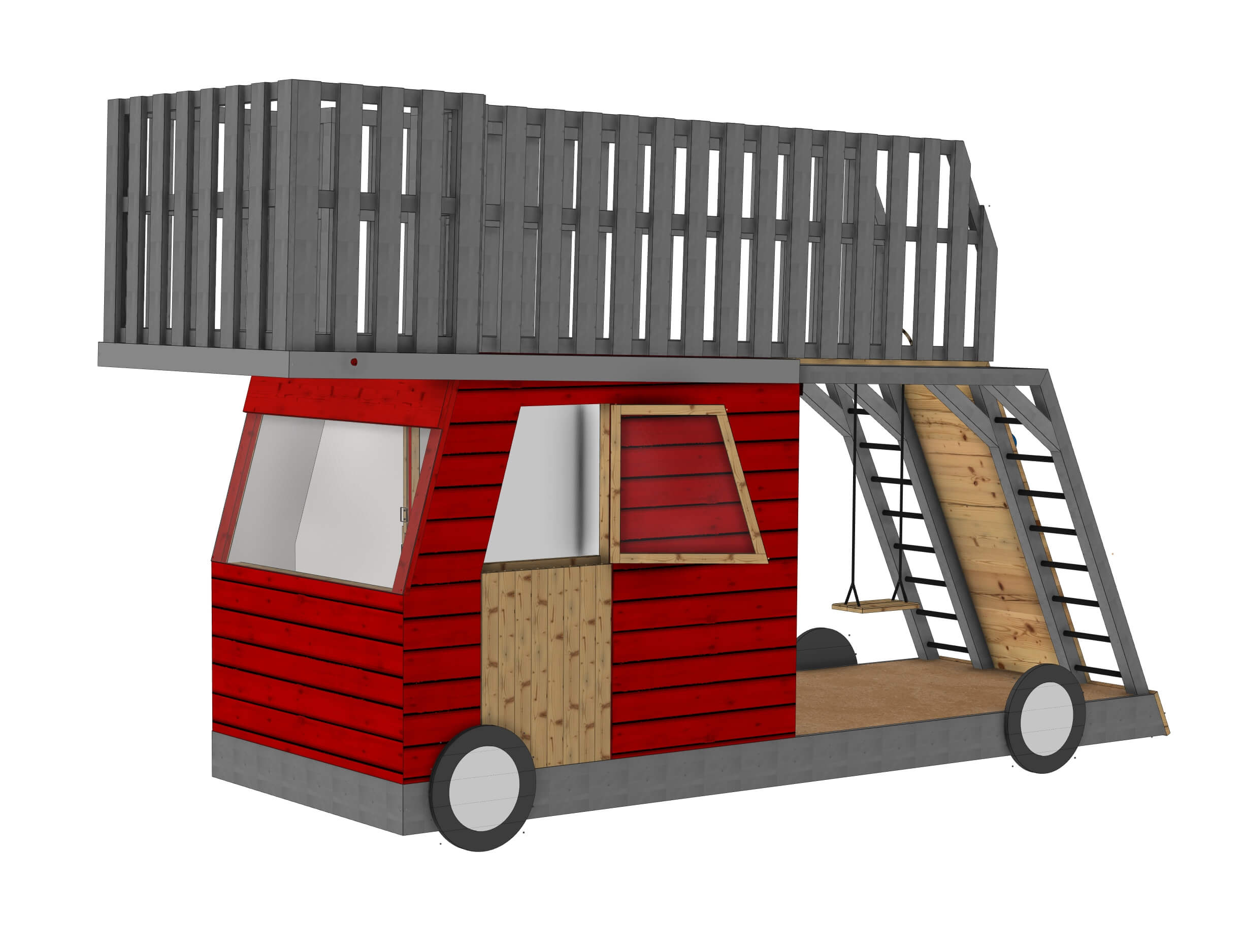 Plan pour cabane d'enfant: Le QG des pompiers