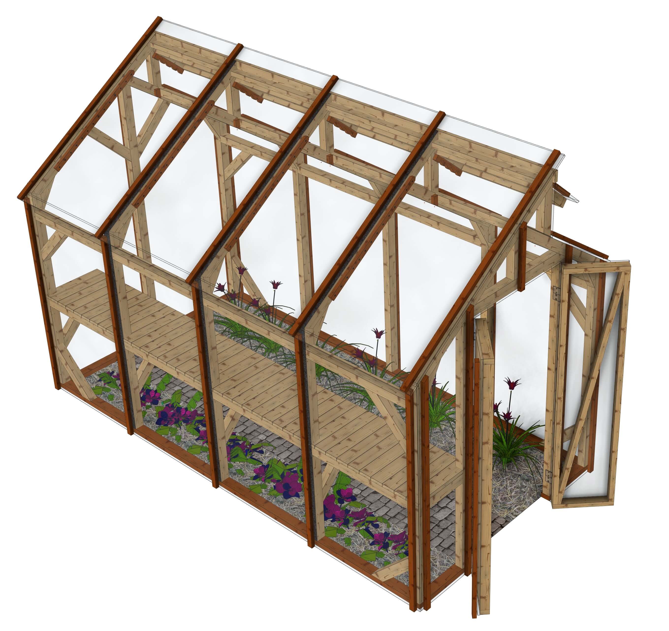 Petite serre de jardin: La Pousse Douce 2x4m