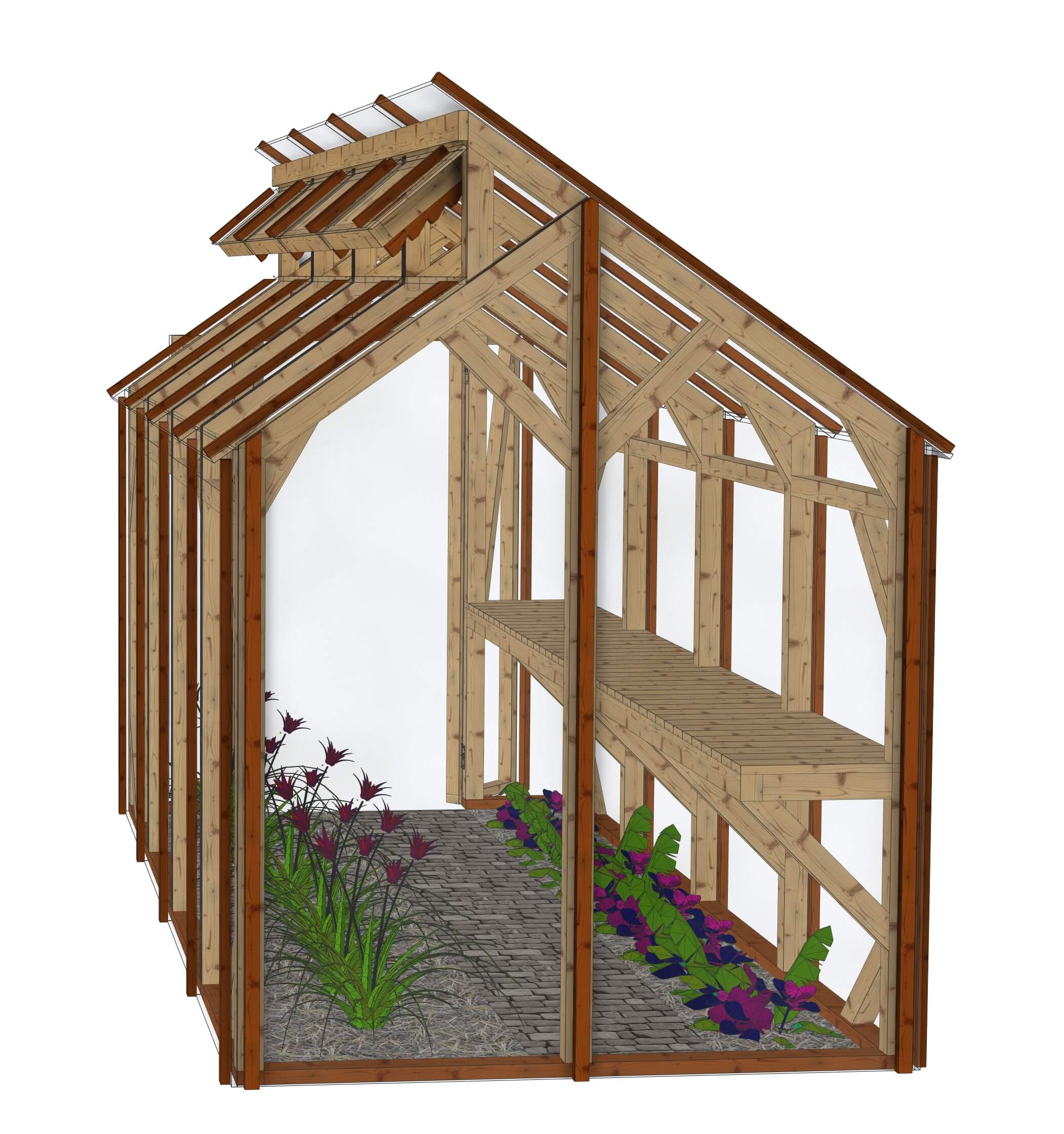 Petite serre de jardin: La Pousse Douce 2x4m