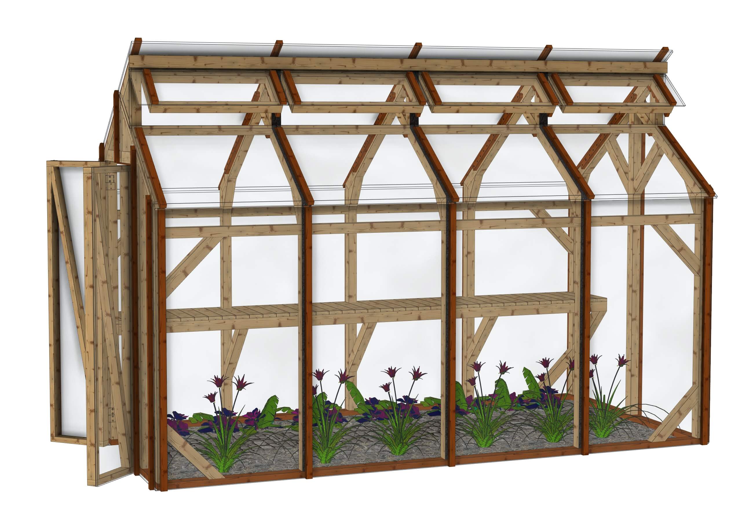 Petite serre de jardin: La Pousse Douce 2x4m