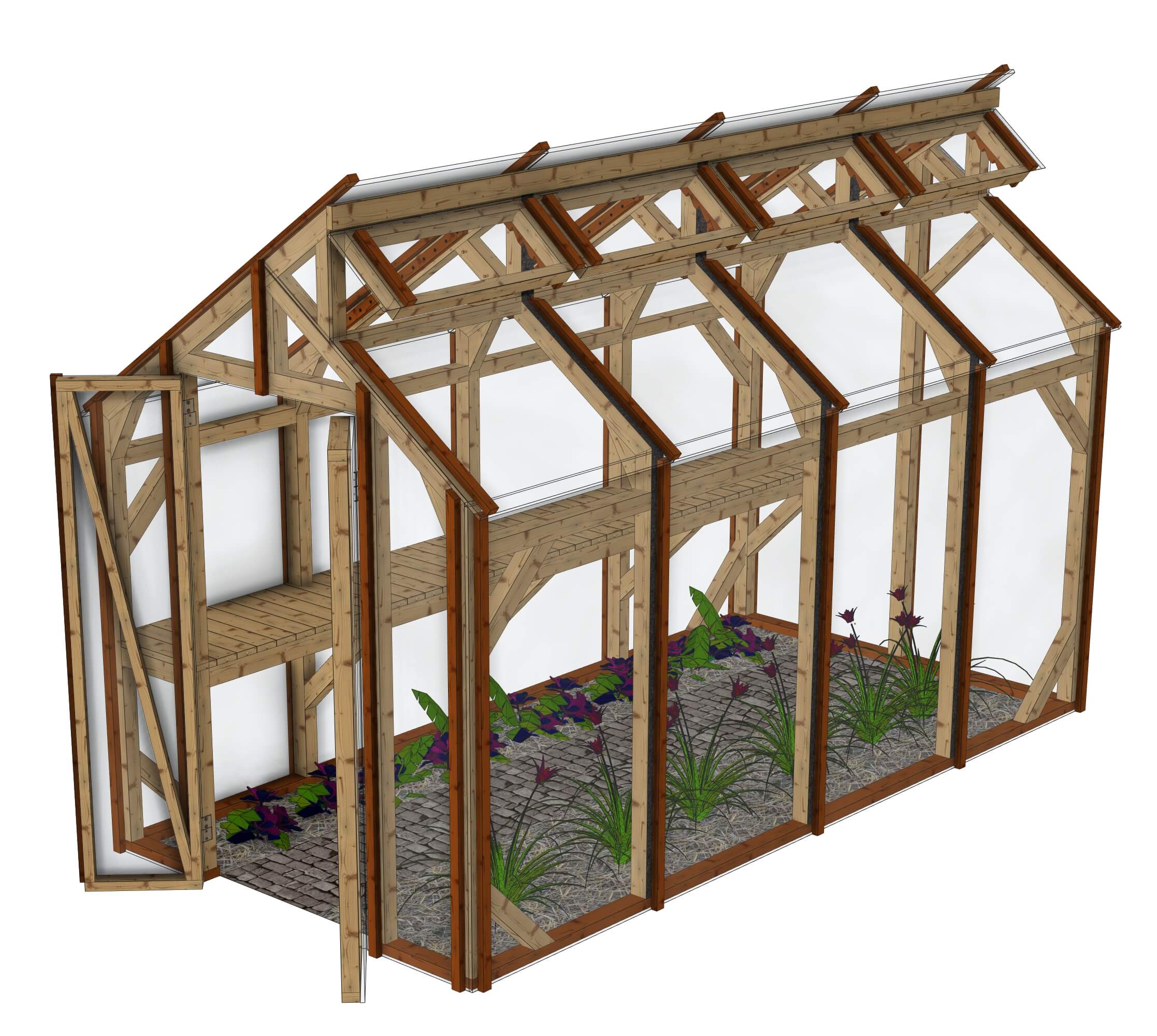 Petite serre de jardin: La Pousse Douce 2x4m
