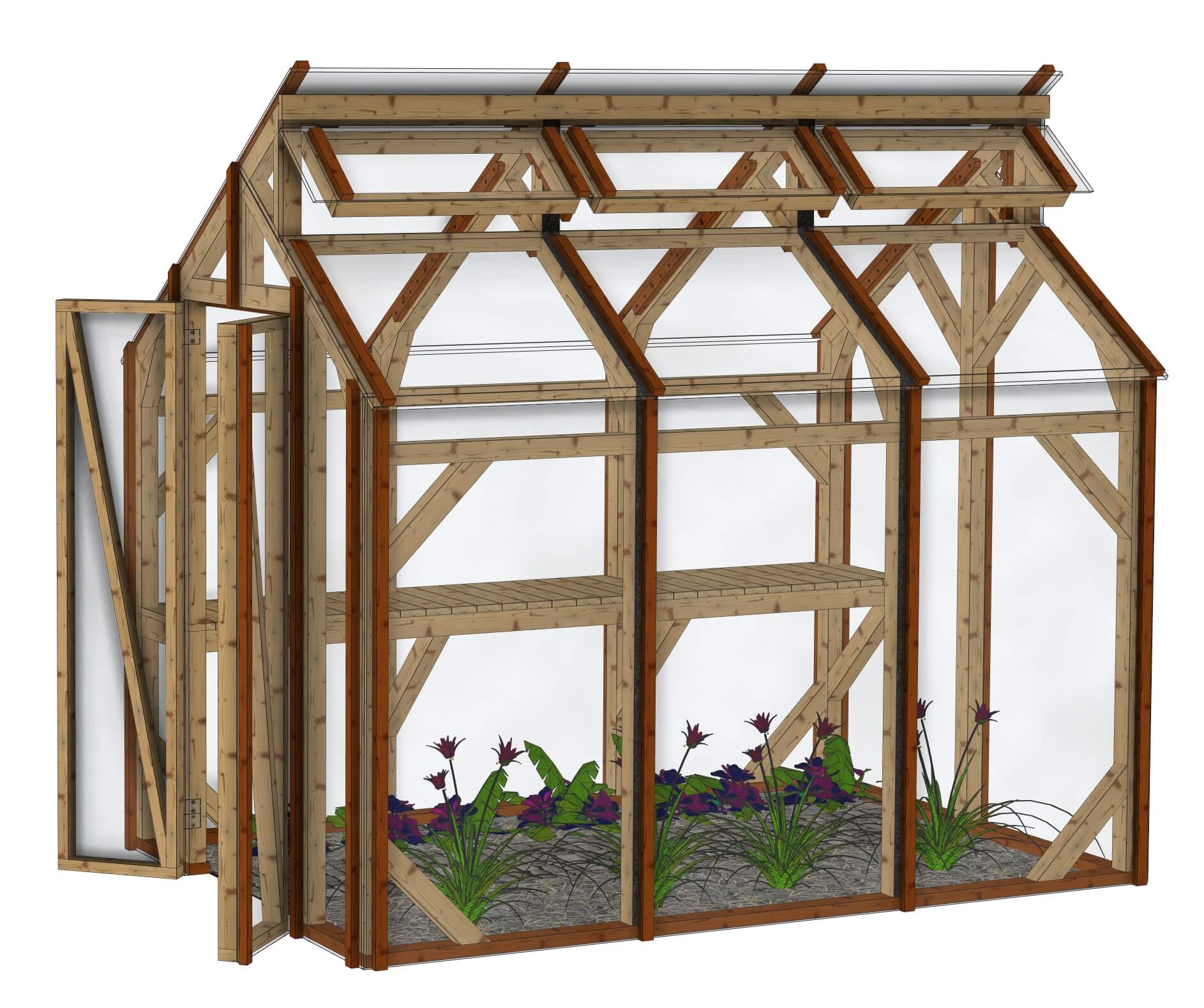 Petite serre de jardin: La Pousse Douce 2x3m
