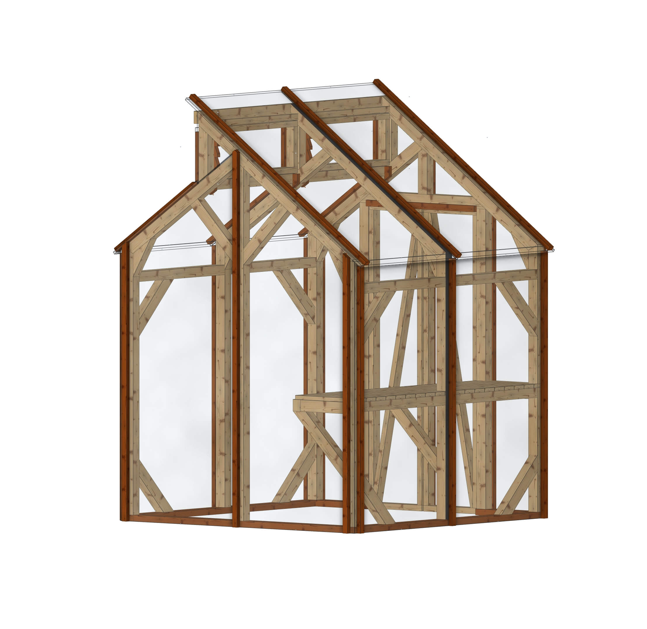 Petite serre de jardin: La Pousse Douce 2x2m