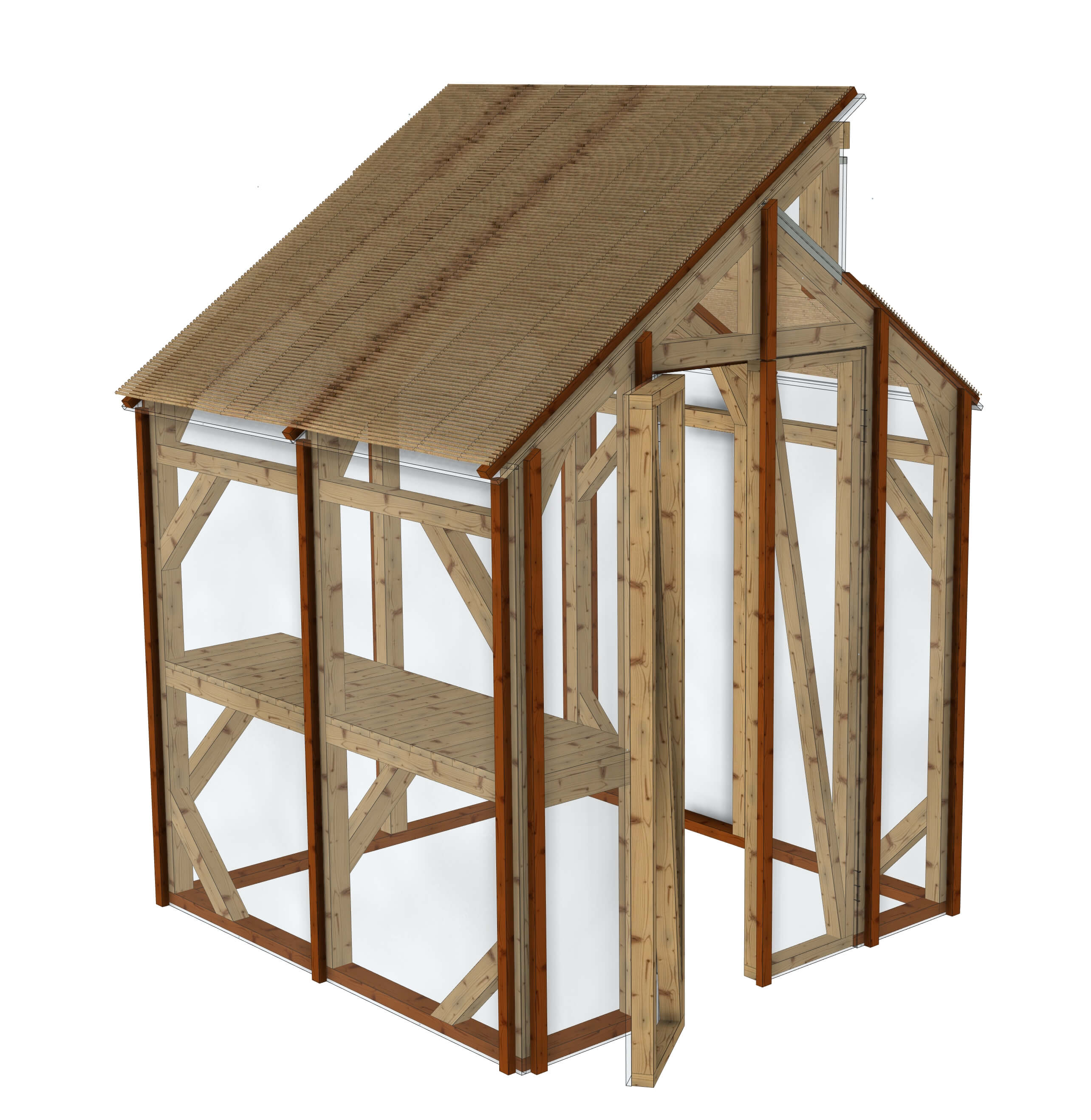 Petite serre de jardin: La Pousse Douce 2x2m