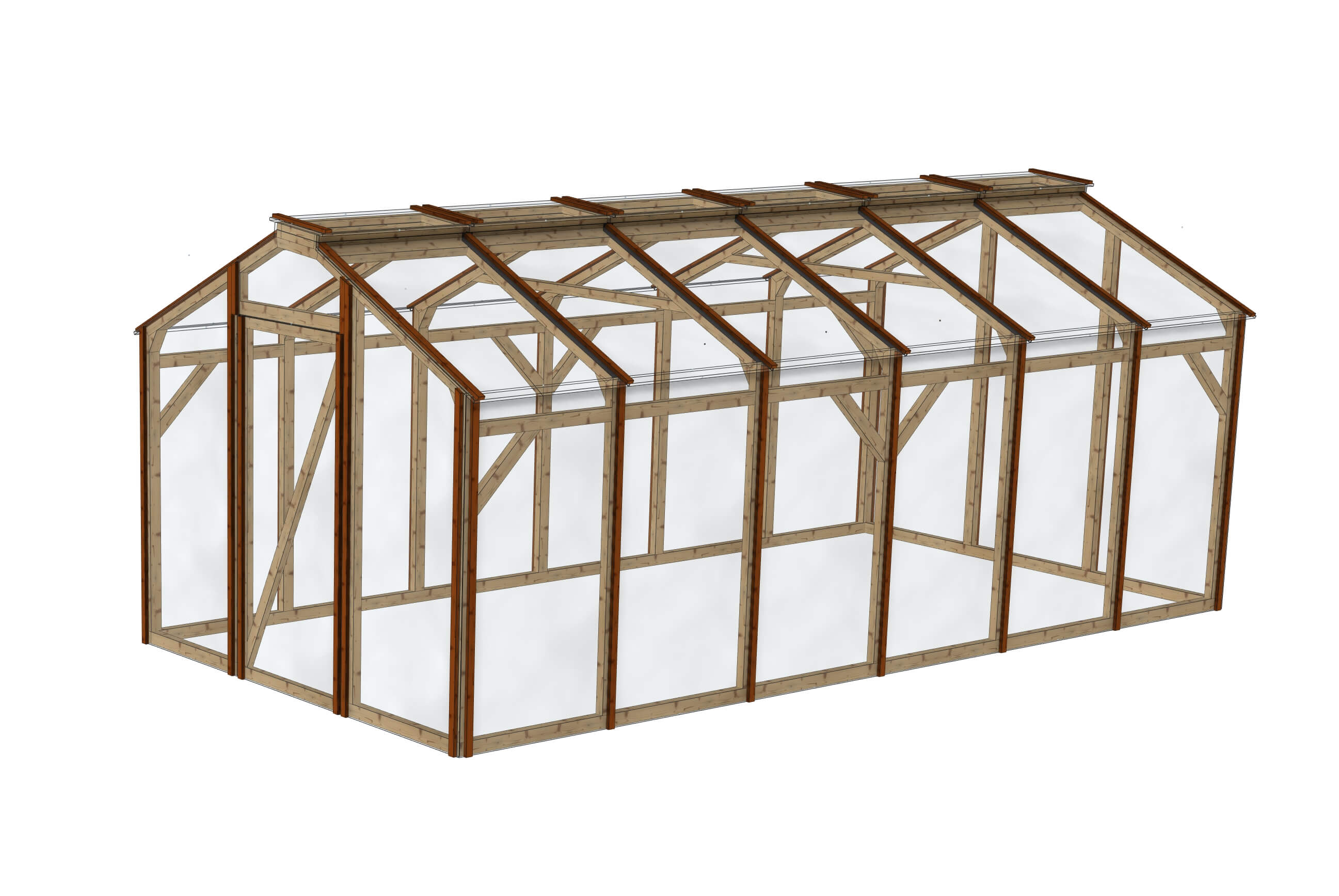 Serre de jardin polycarbonate: La Belle Saison 3x6m