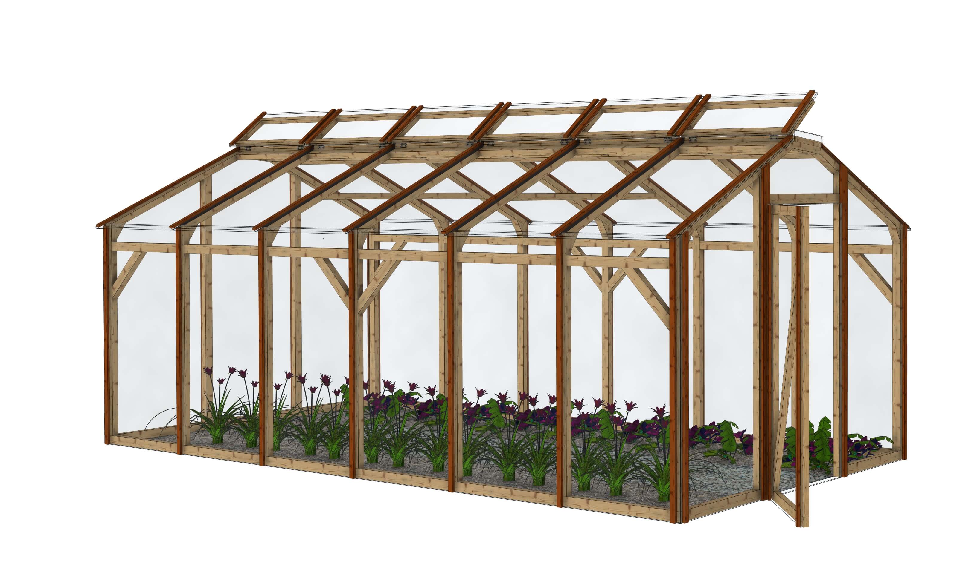 Serre de jardin polycarbonate: La Belle Saison 3x6m