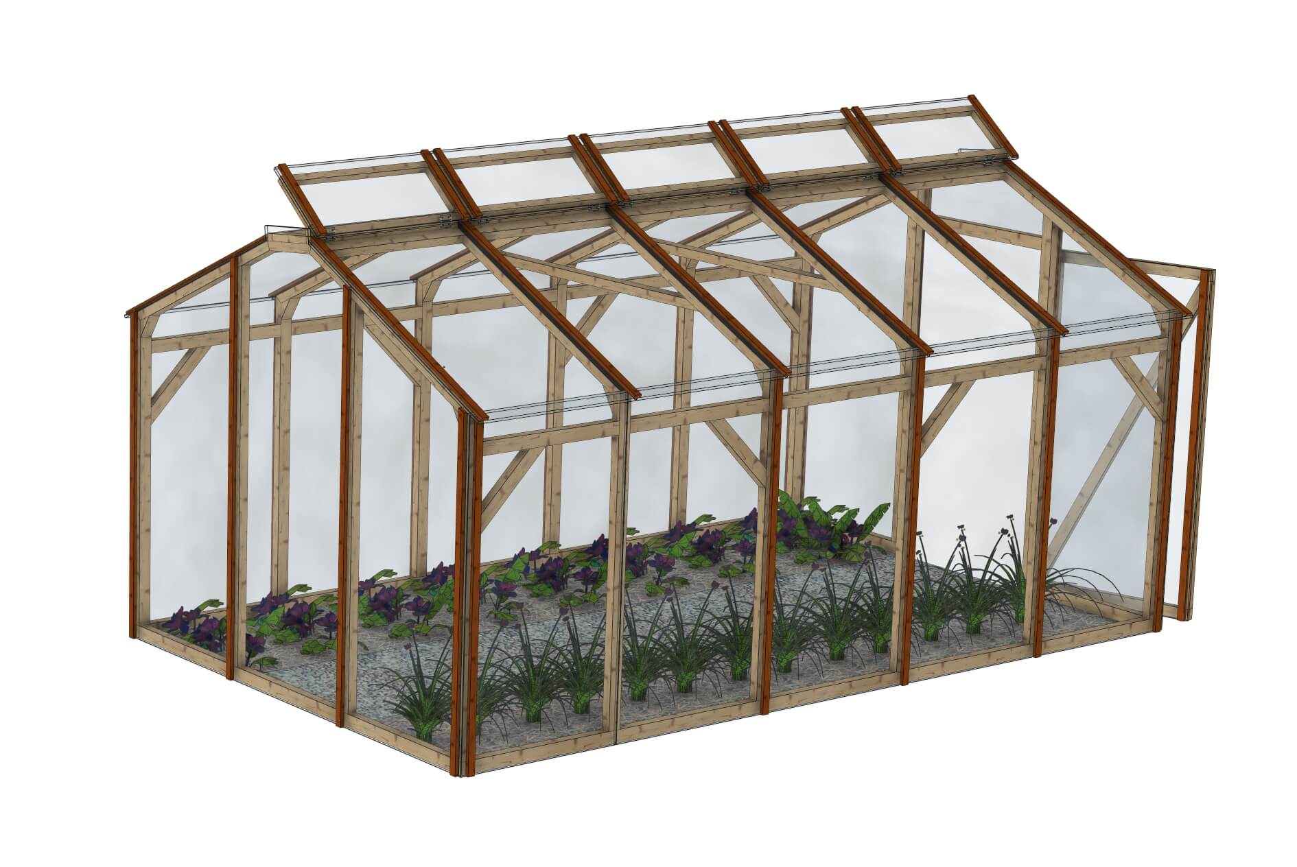 Serre de jardin polycarbonate: La Belle saison 3x5m