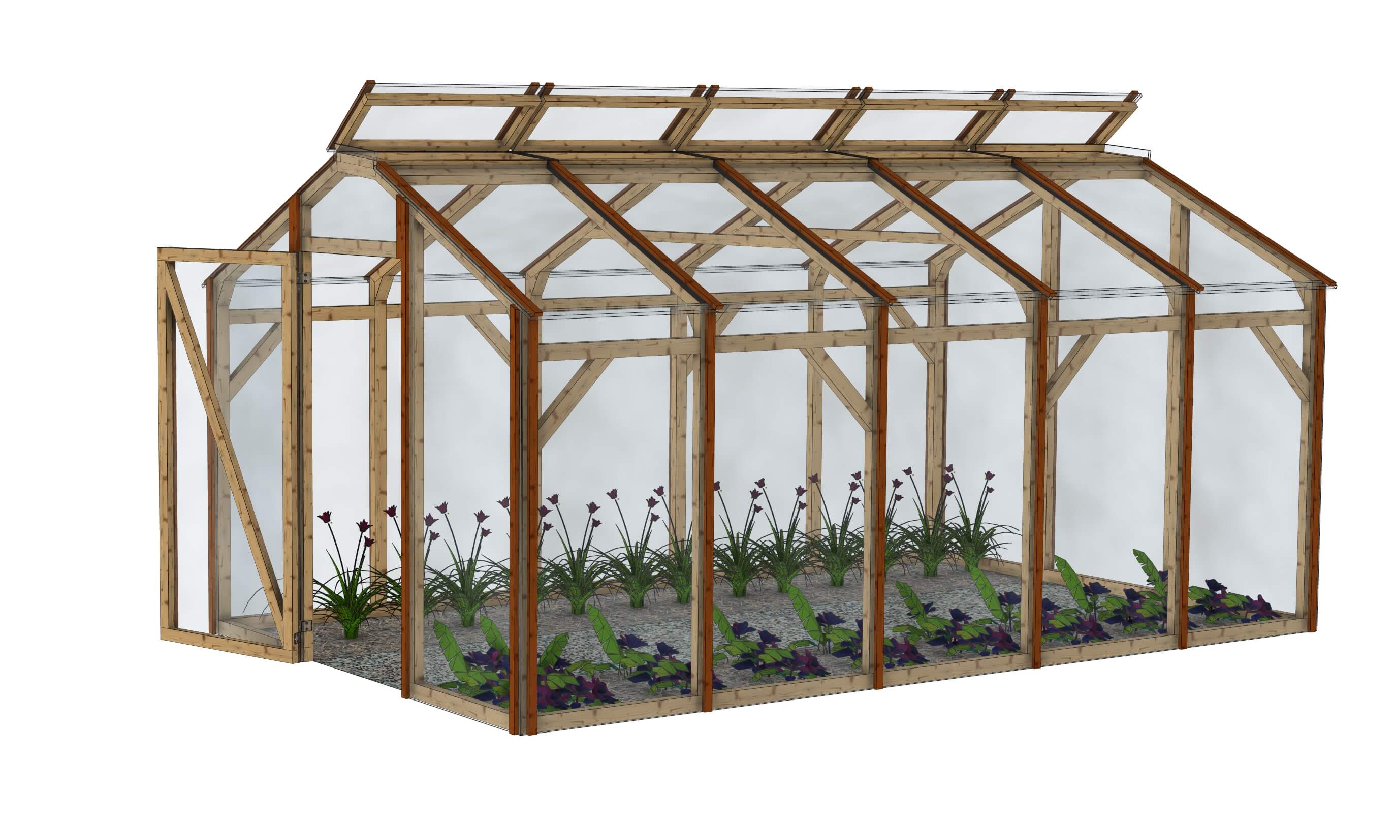Serre de jardin polycarbonate: La Belle saison 3x5m