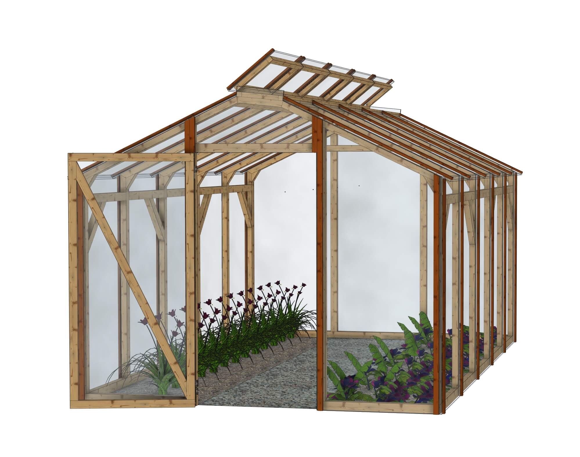 Serre de jardin polycarbonate: La Belle saison 3x5m