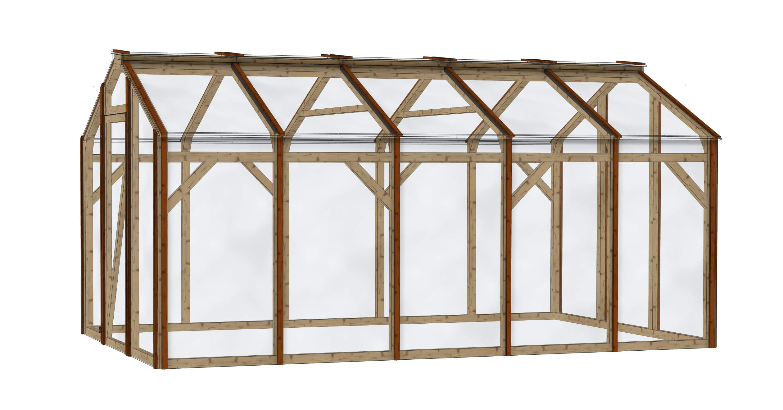 Serre de jardin polycarbonate: La Belle saison 3x5m