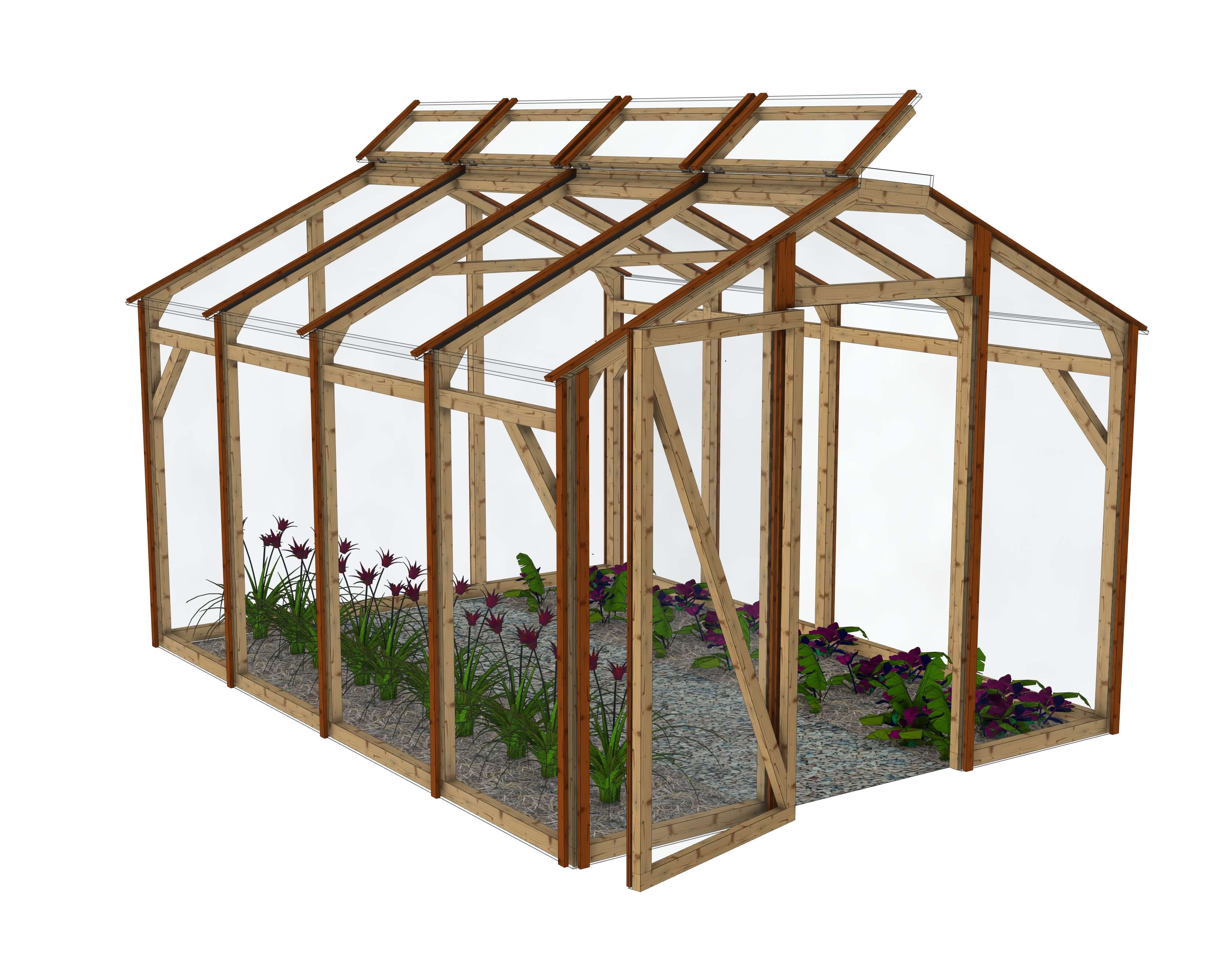 Serre de jardin polycarbonate: La Belle Saison 3x4m
