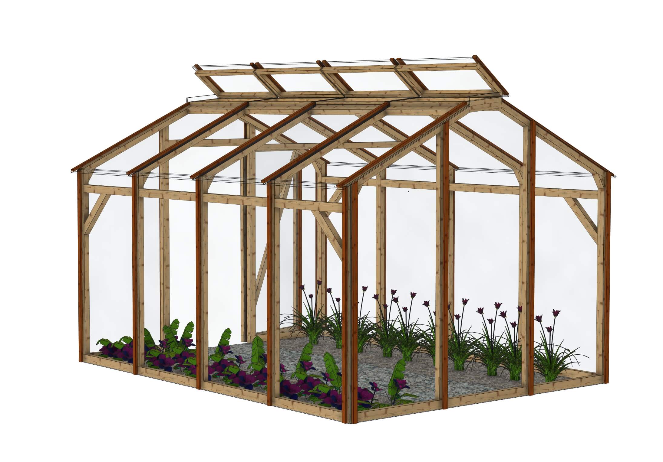 Serre de jardin polycarbonate: La Belle Saison 3x4m