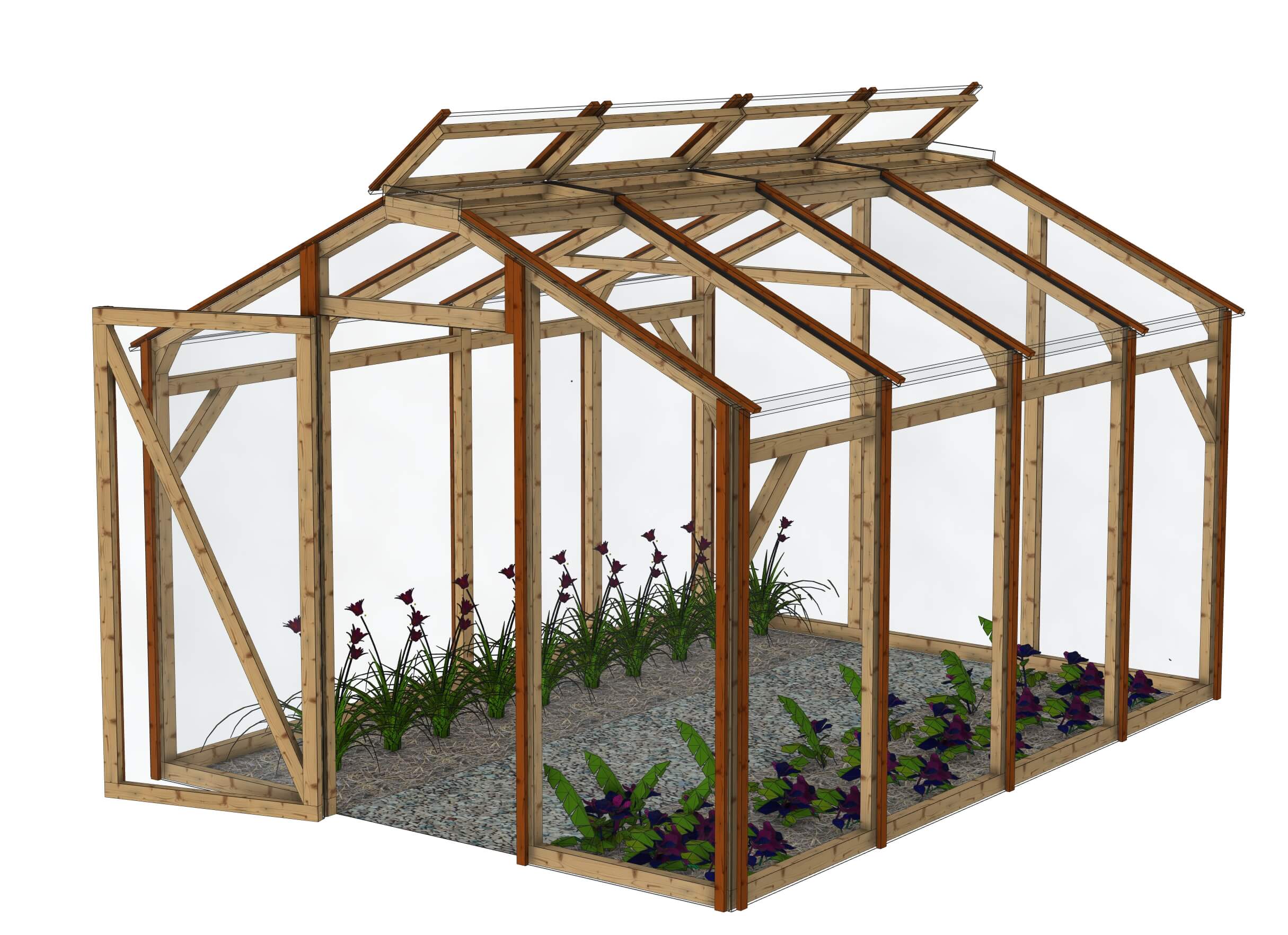 Serre de jardin polycarbonate: La Belle Saison 3x4m