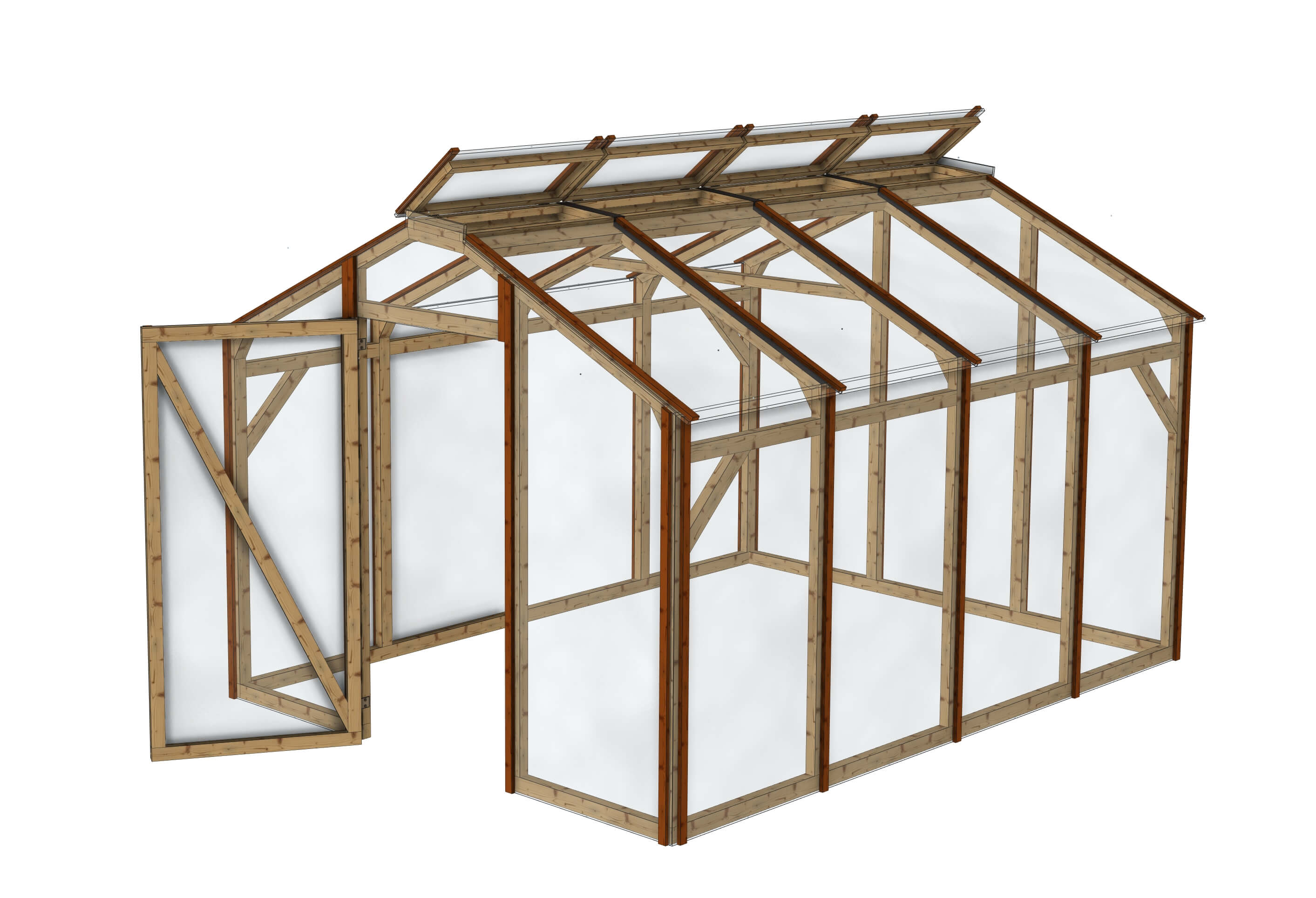 Serre de jardin polycarbonate: La Belle Saison 3x4m