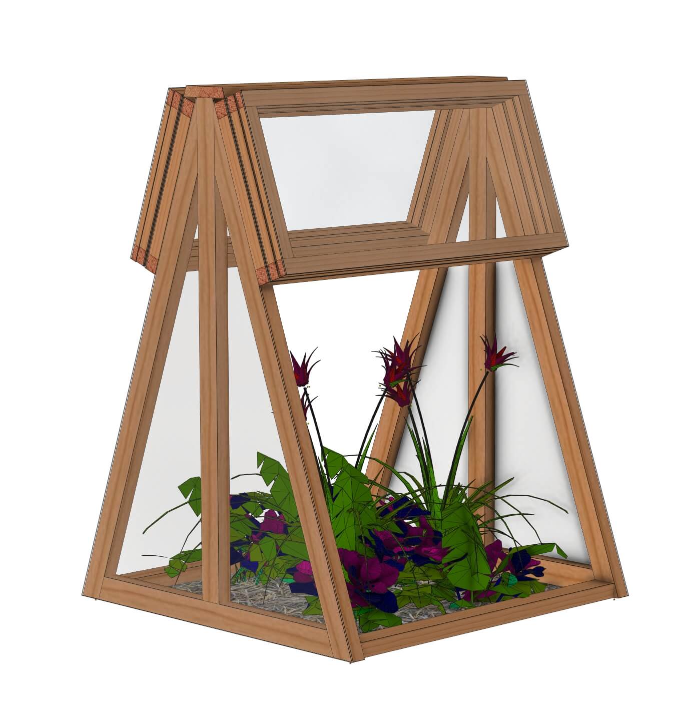 Mini serre de jardin  / Châssis: Le Natur'A 1x1m