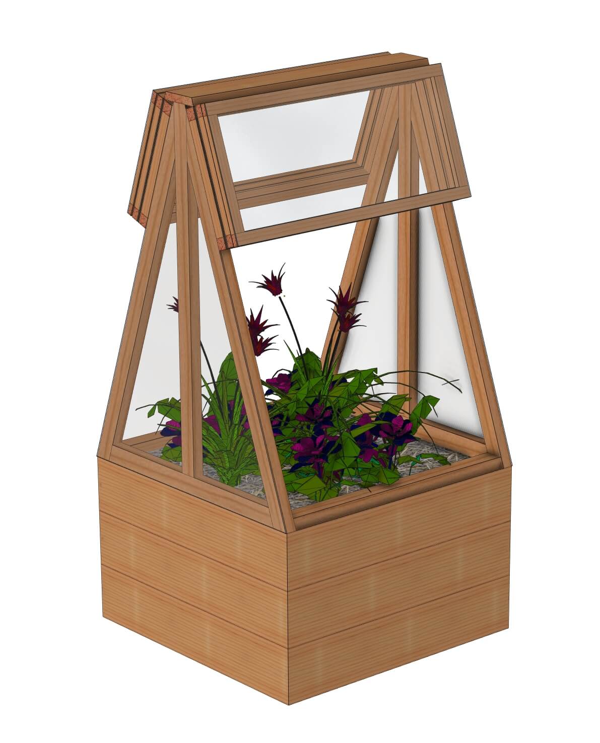 Mini serre de jardin  / Châssis: Le Natur'A 1x1m