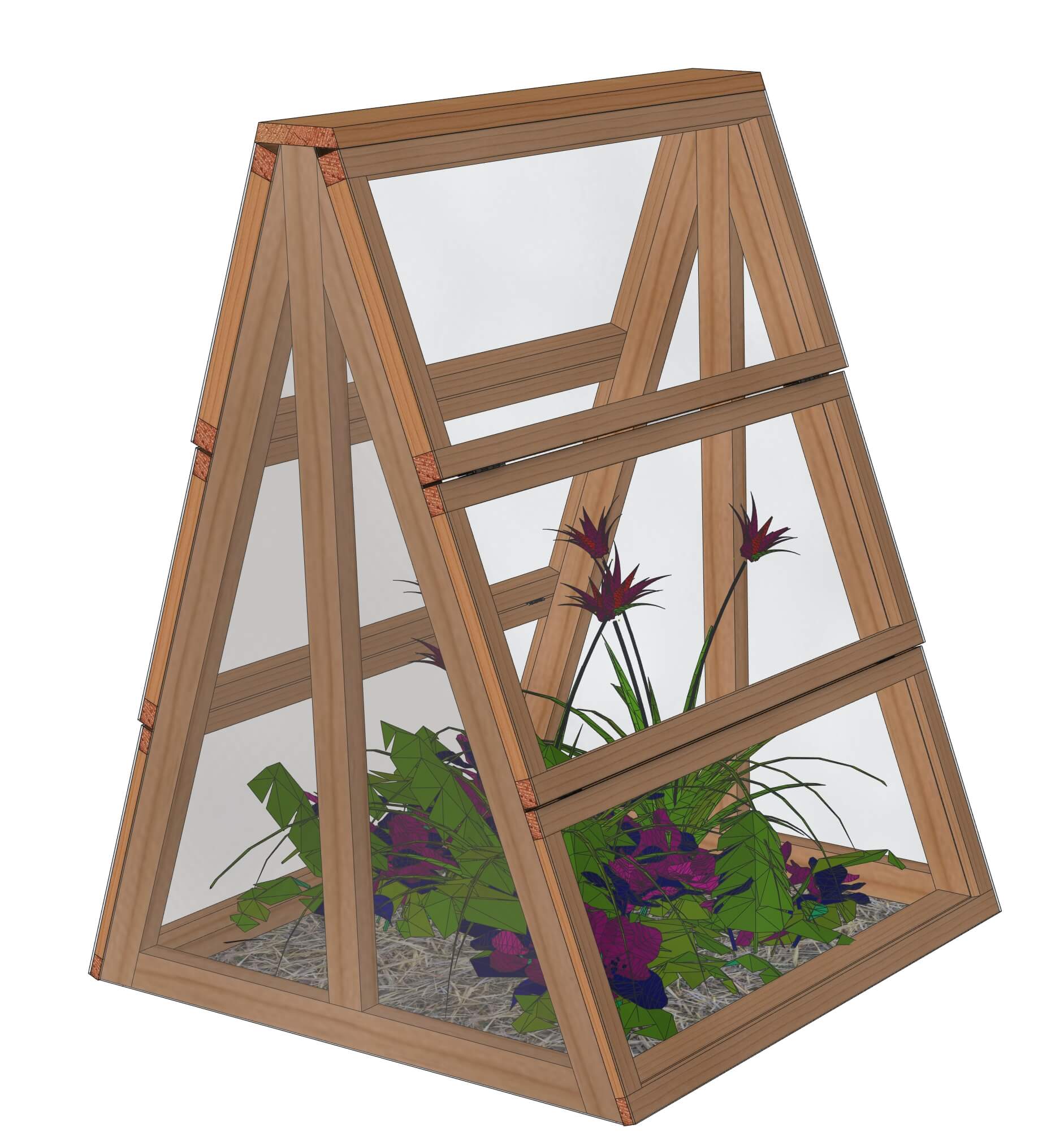 Mini serre de jardin  / Châssis: Le Natur'A 1x1m