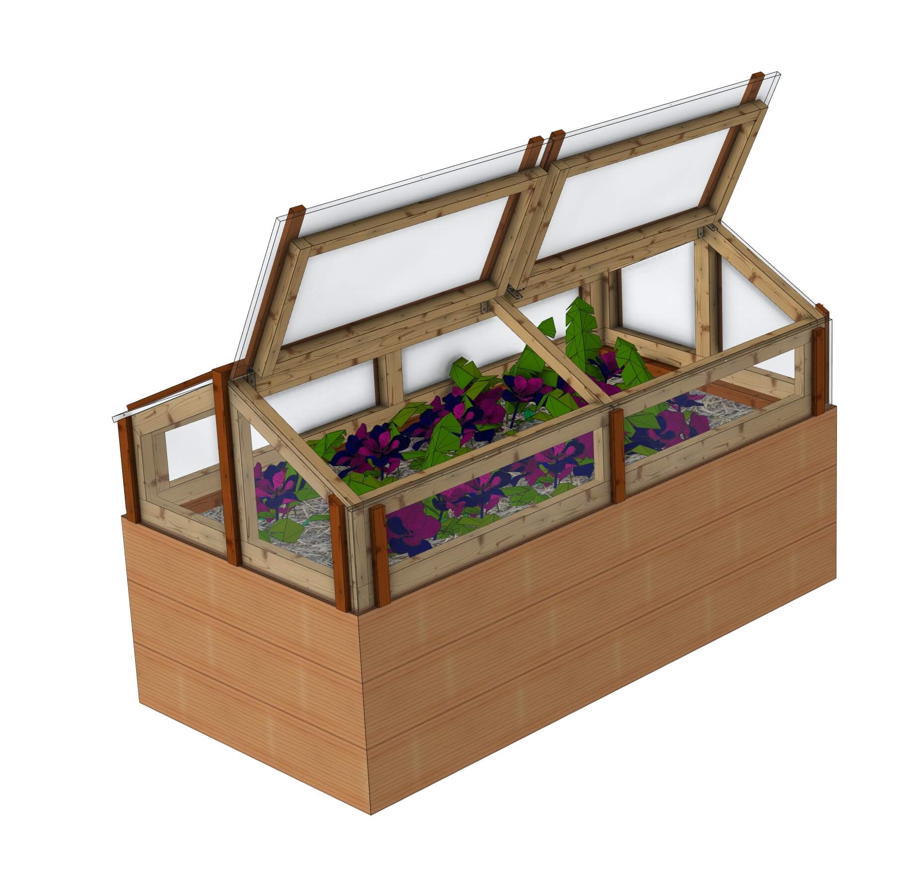 Châssis de jardin: Le Châssi'Base 2x1m