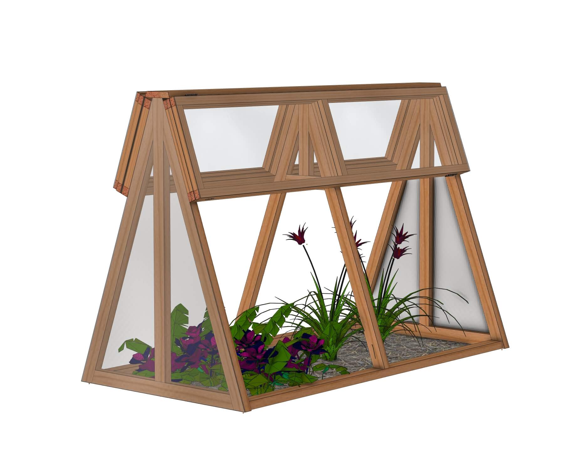 Mini serre de jardin / Châssis: Le Natur'A 2x1m