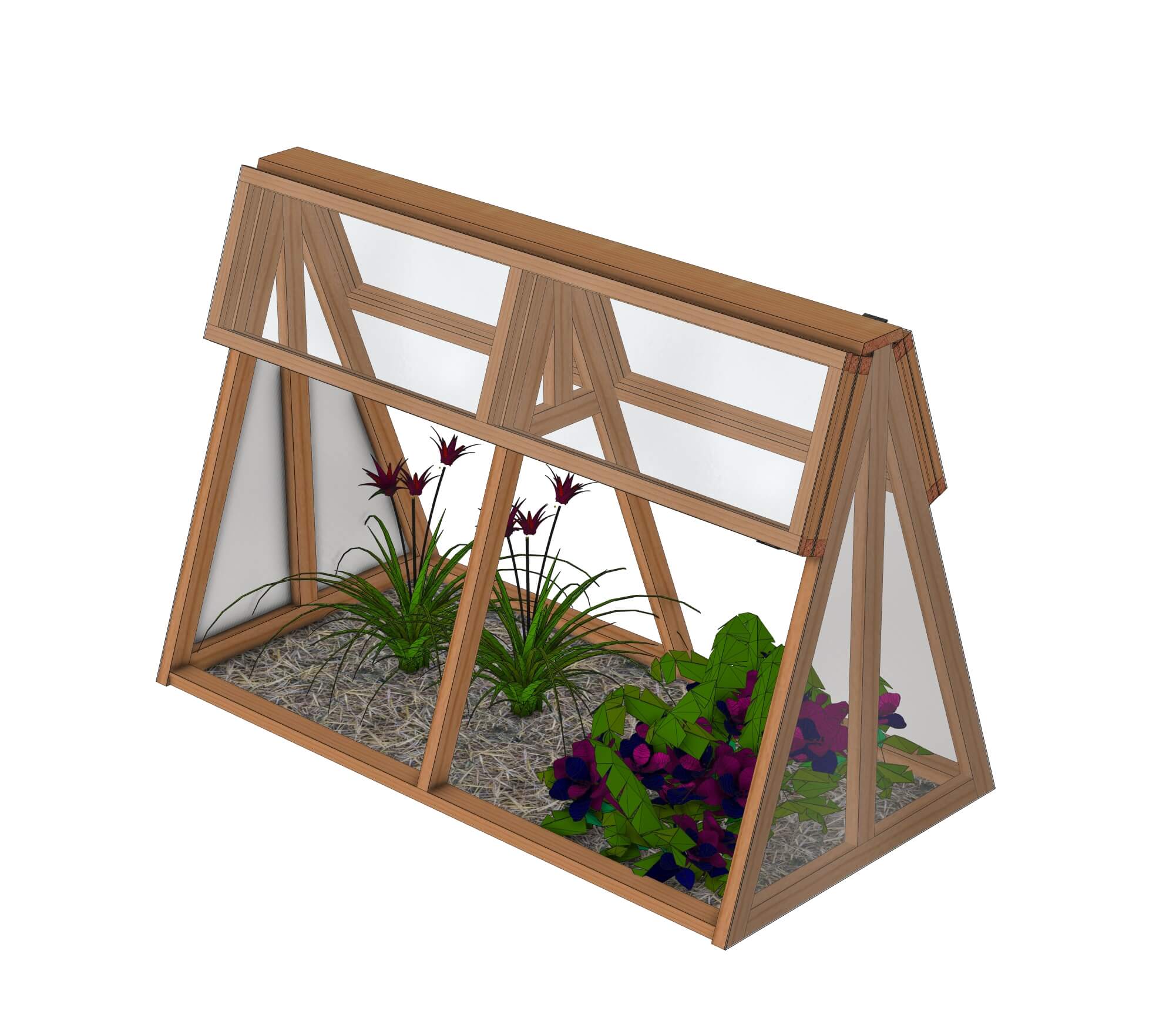 Mini serre de jardin / Châssis: Le Natur'A 2x1m
