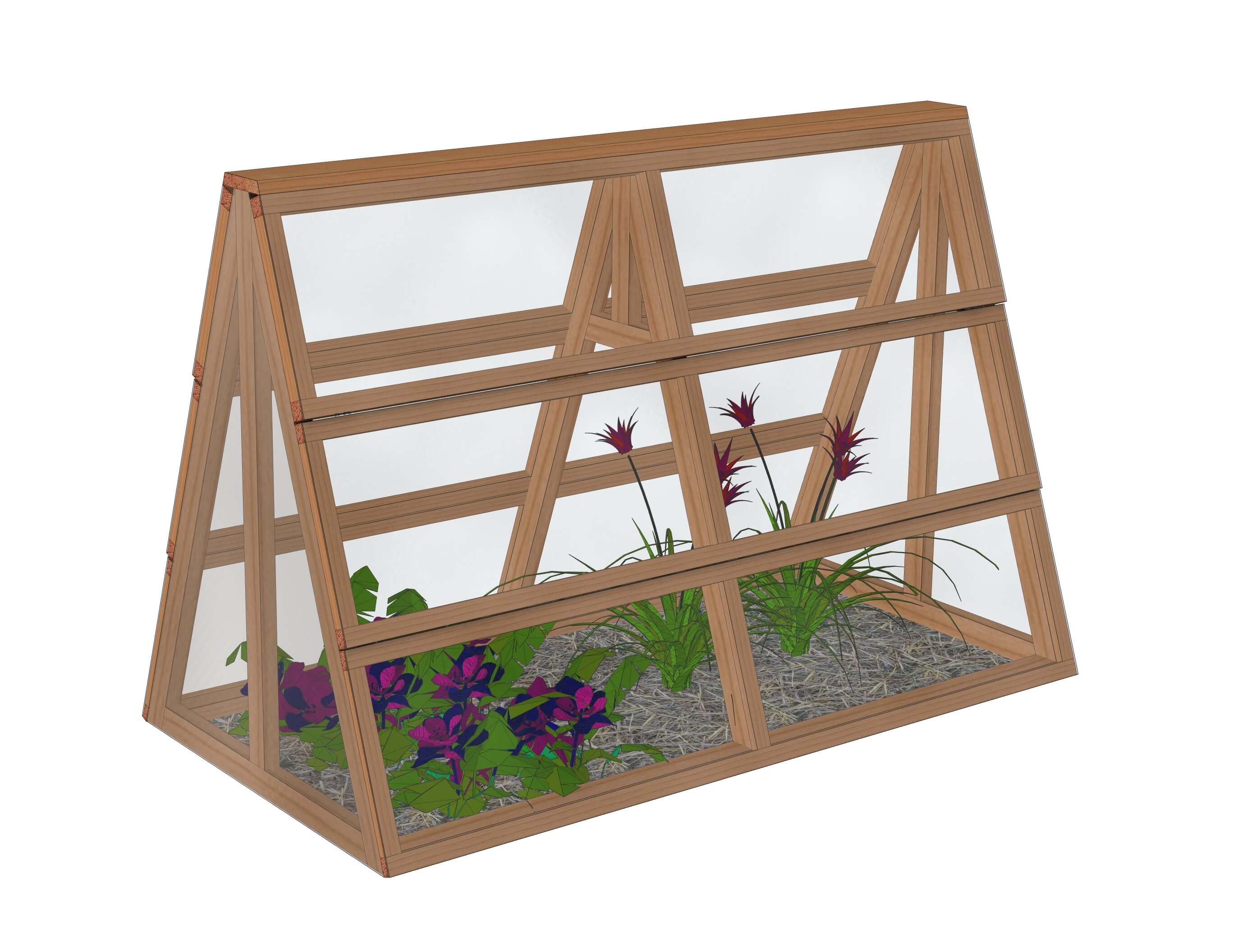 Mini serre de jardin / Châssis: Le Natur'A 2x1m
