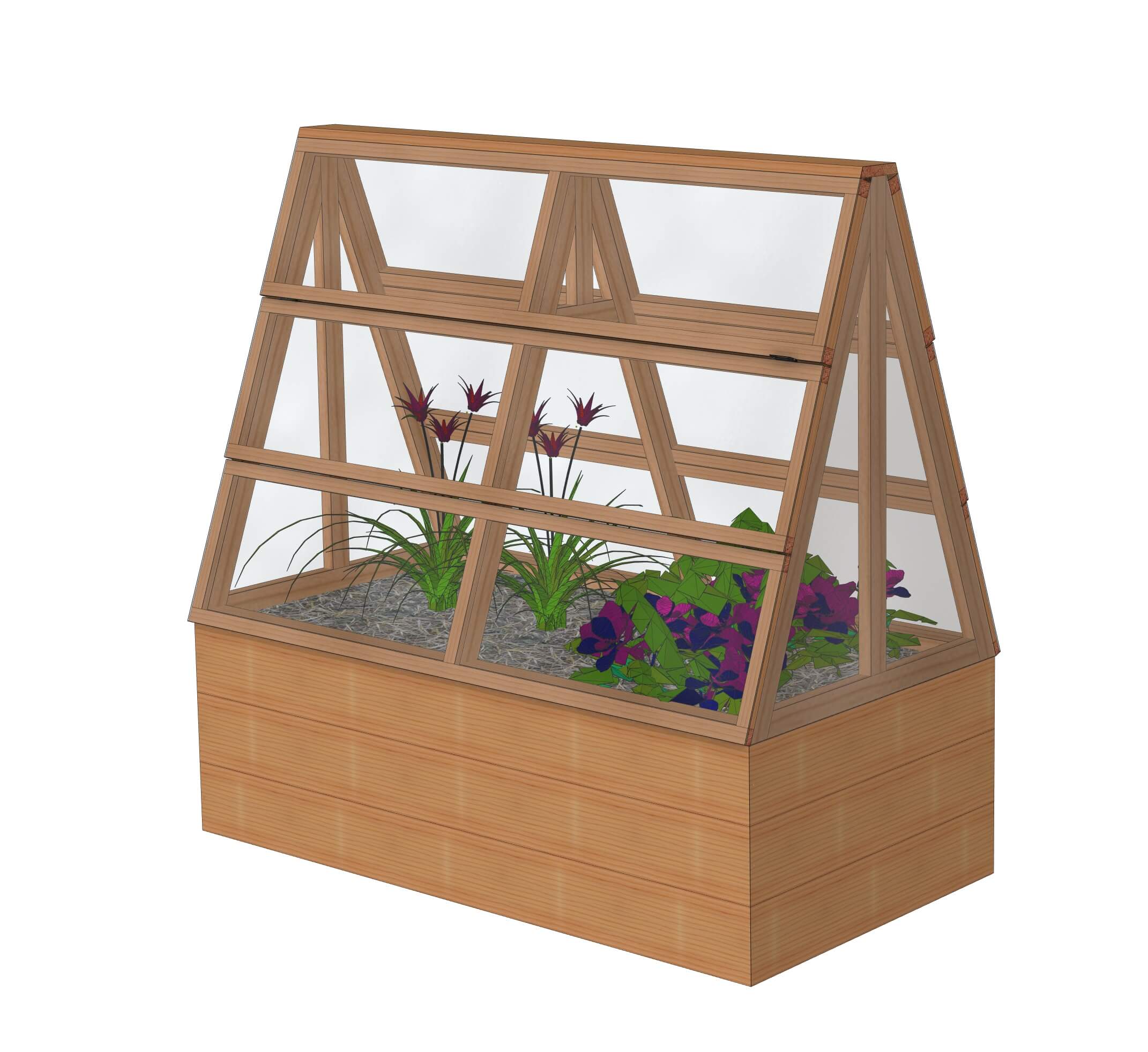 Mini serre de jardin / Châssis: Le Natur'A 2x1m