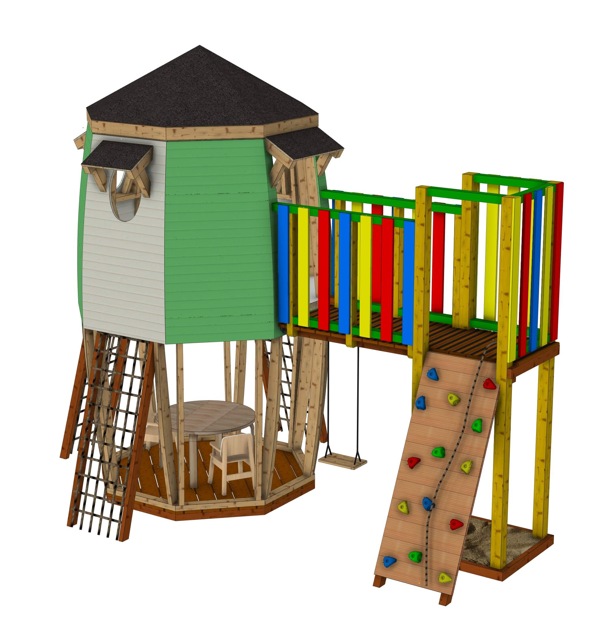 Plan pour cabane en bois La CosmoCabane