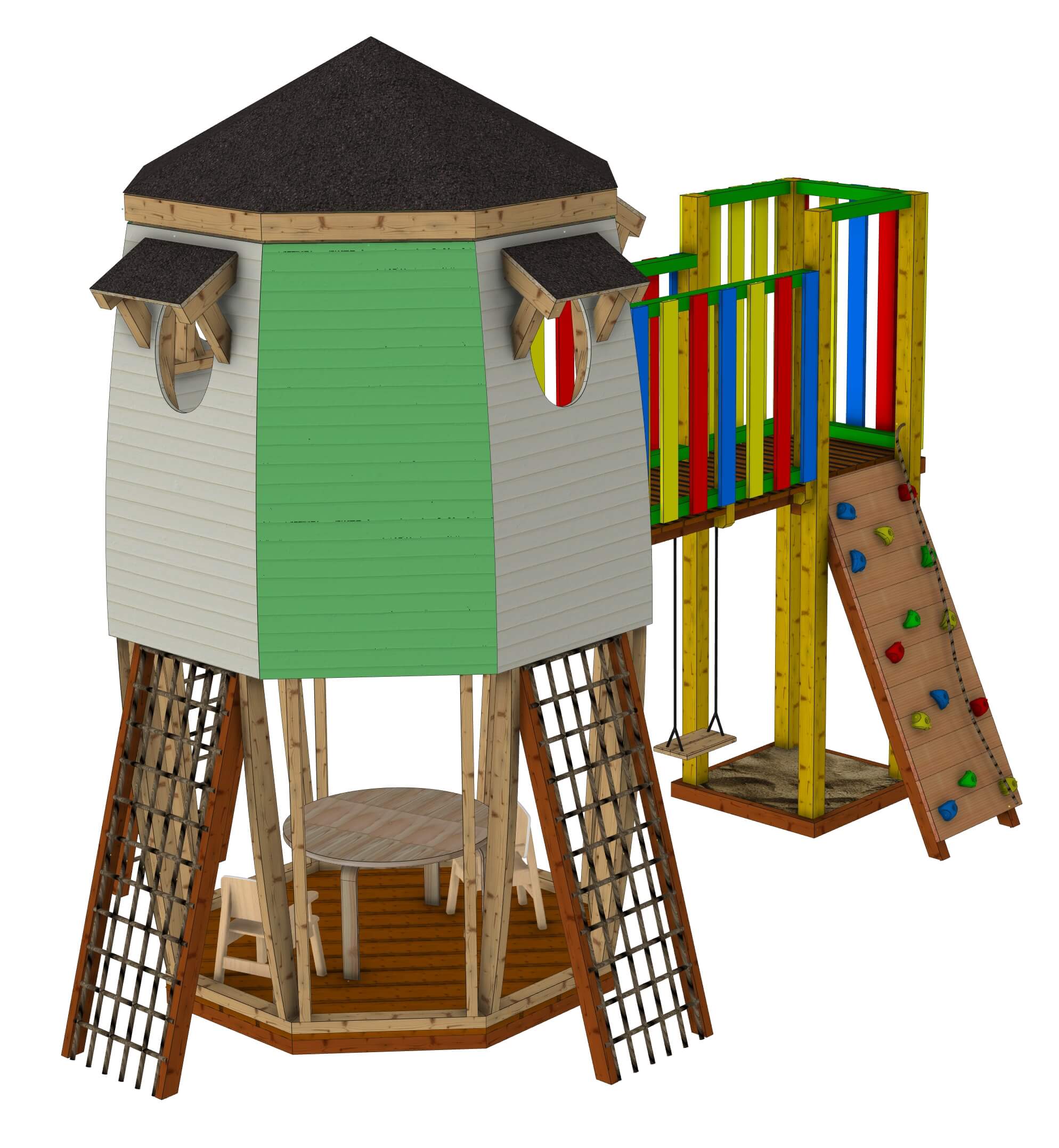 Plan pour cabane en bois La CosmoCabane