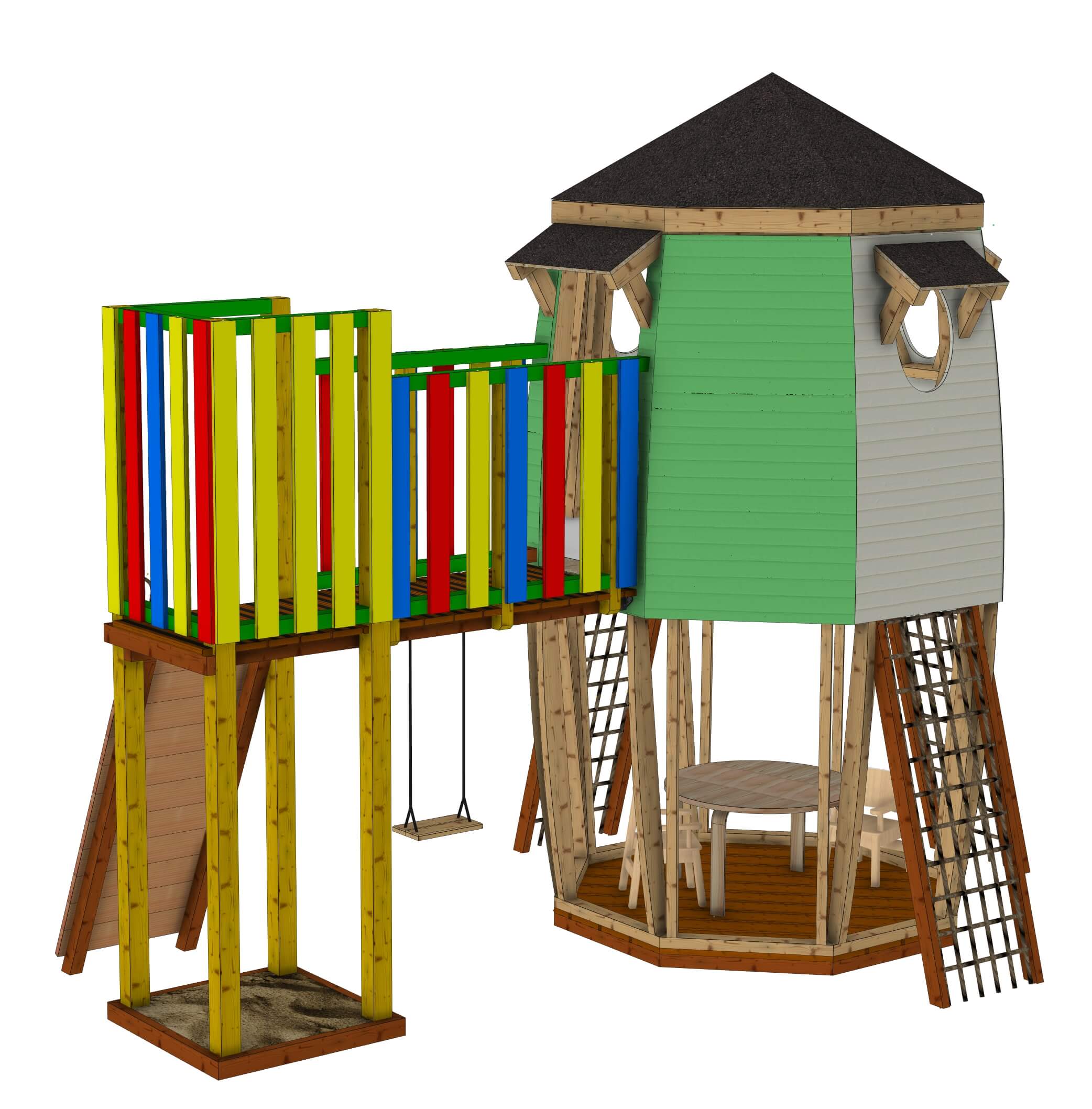 Plan pour cabane en bois La CosmoCabane