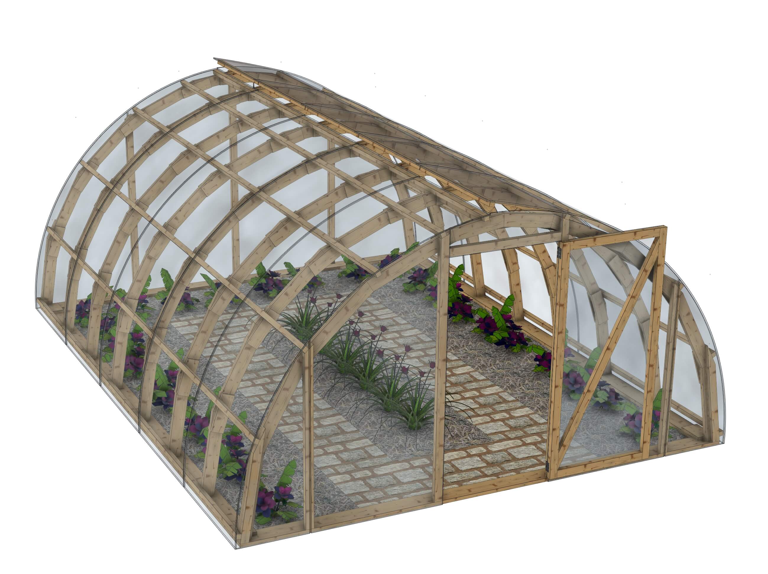 Serre de jardin tunnel : EcoTunnel 4x5 m