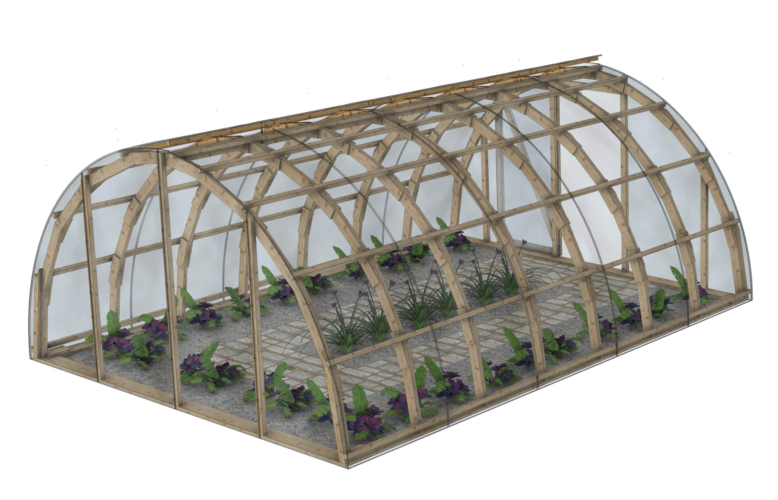 Serre de jardin tunnel : EcoTunnel 4x5 m